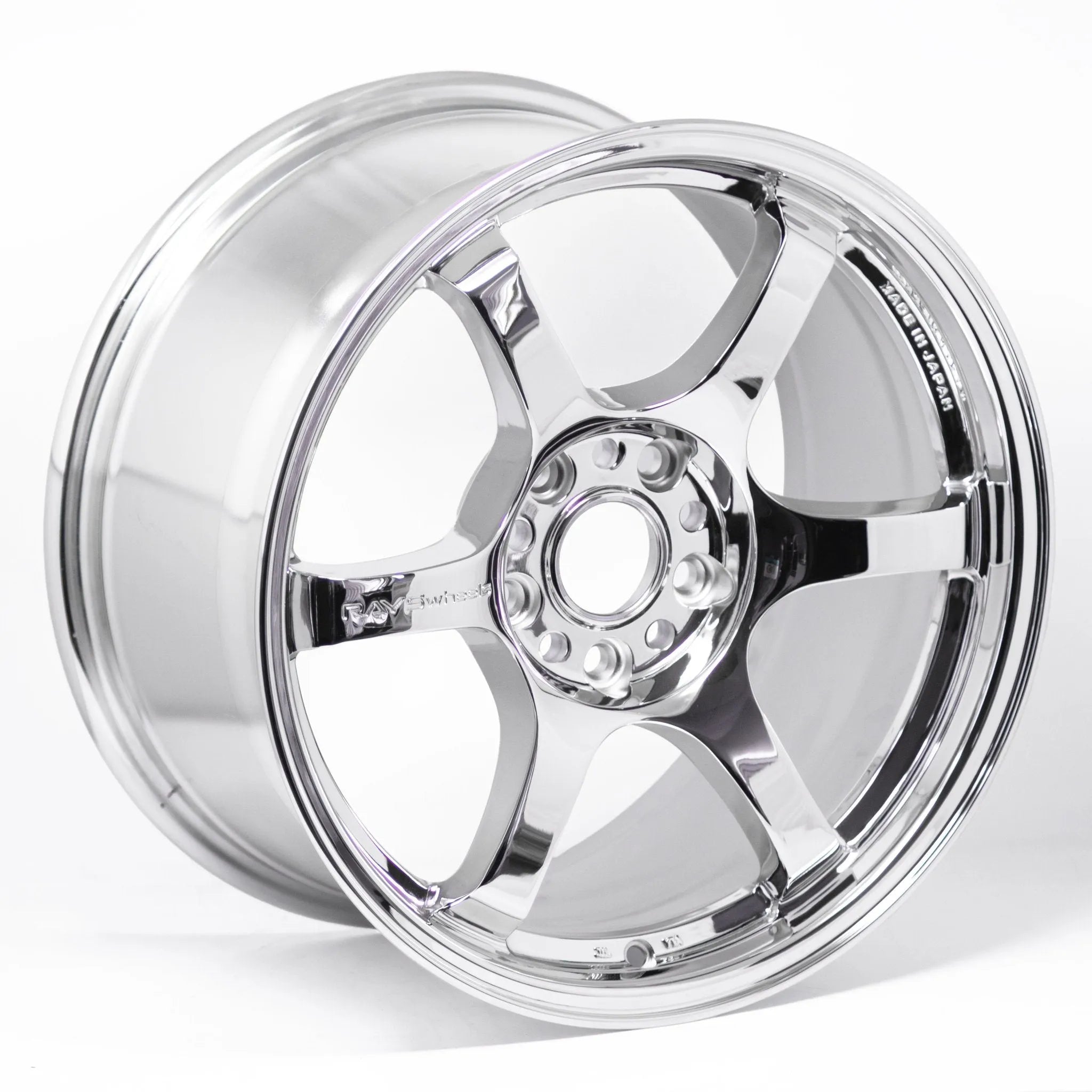 Gram Lights 57DR 17x9 +22 5x114.3 Chrome Plated Wheels – WheelFlip