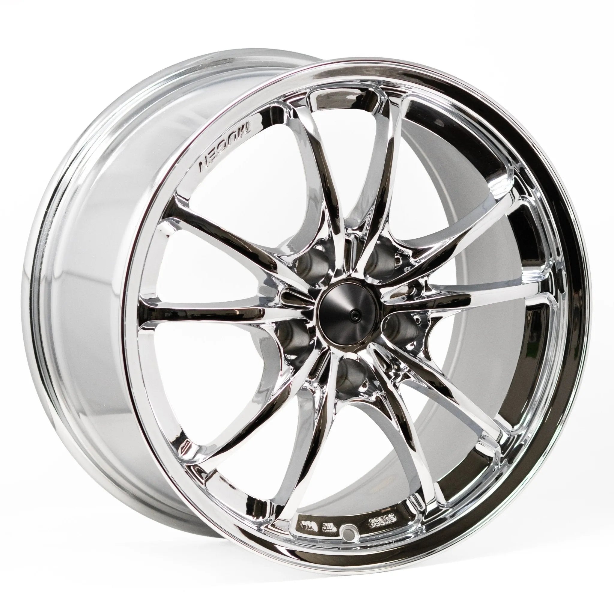 Mugen MC10 17x9 +38 5x114.3 Triple Chrome Plated Wheels for Honda