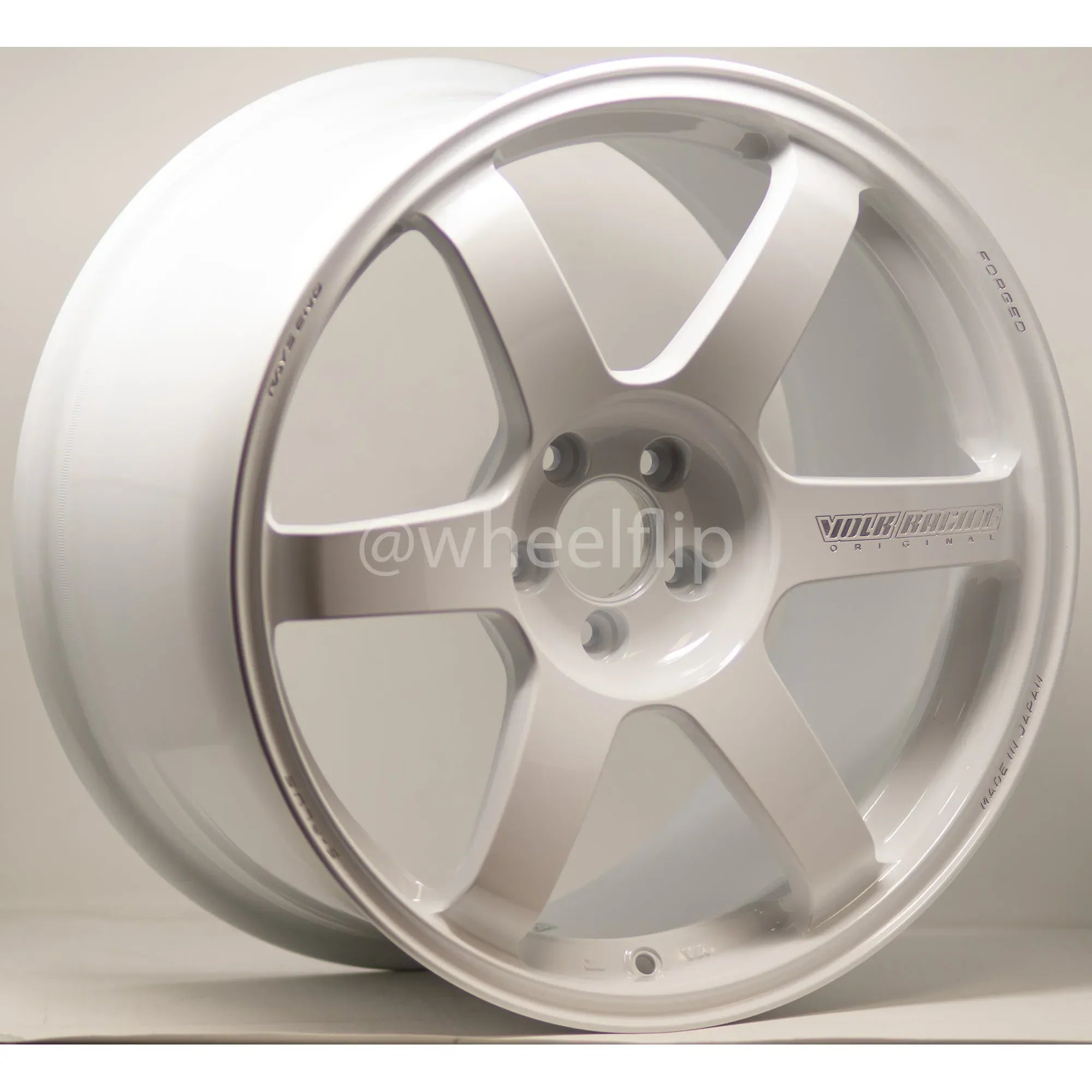 Volk Racing TE37 Saga 18x9.5 +43 5x100 White – WheelFlip