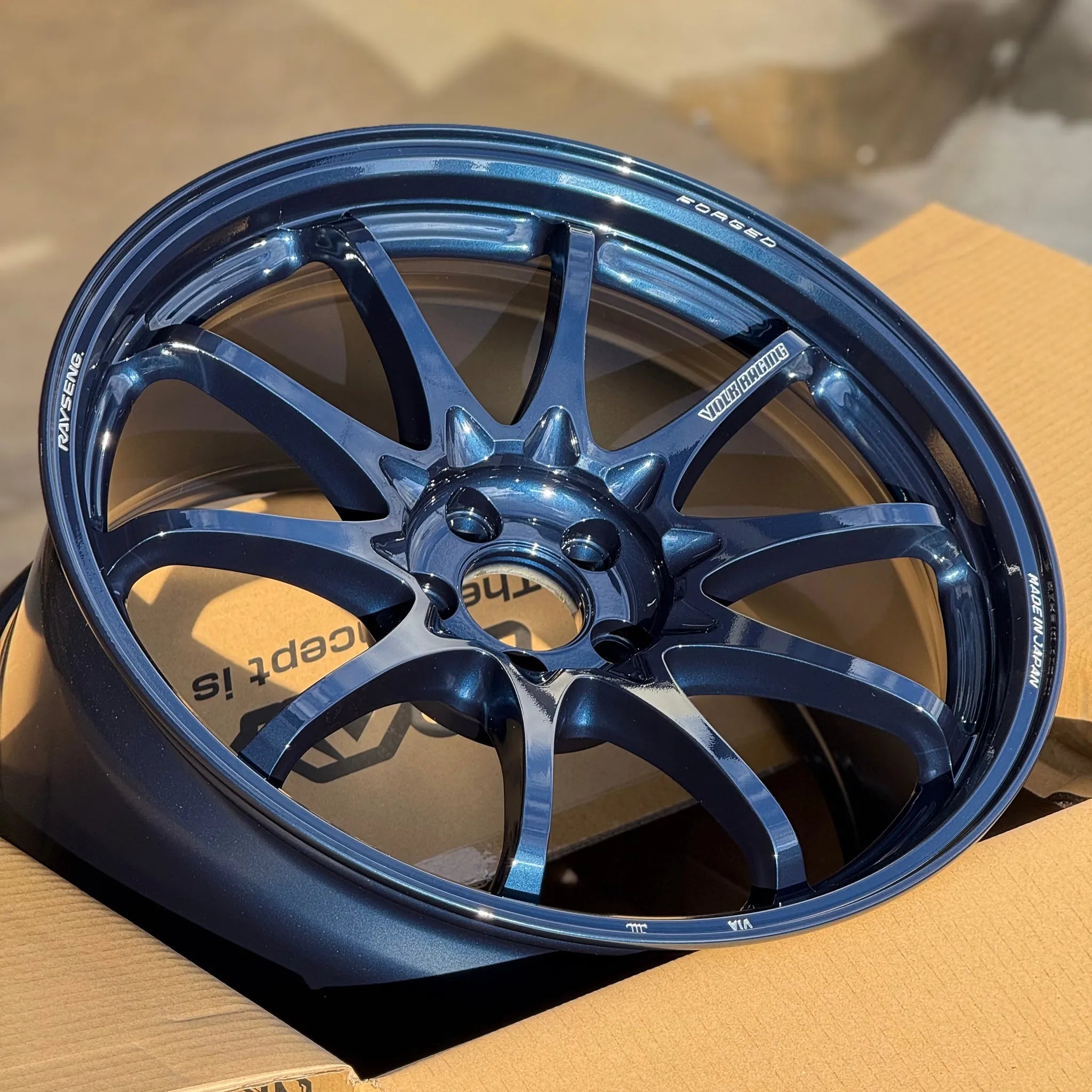 Volk Racing CE28N-Plus 18x9.5 5x100 Mag Blue Wheels for GR86 / BRZ