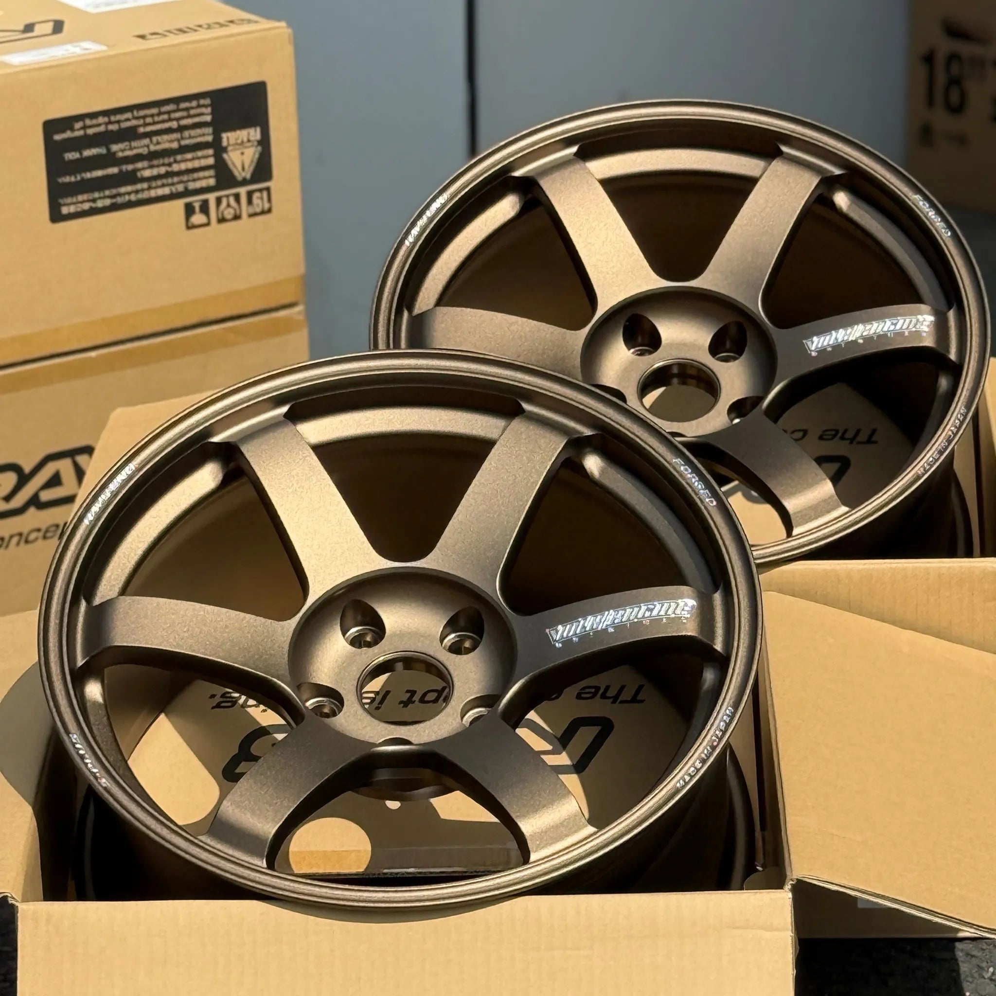 Volk TE37 Saga S-Plus 18x10 +25 18x11 +34 Bronze Wheels – WheelFlip