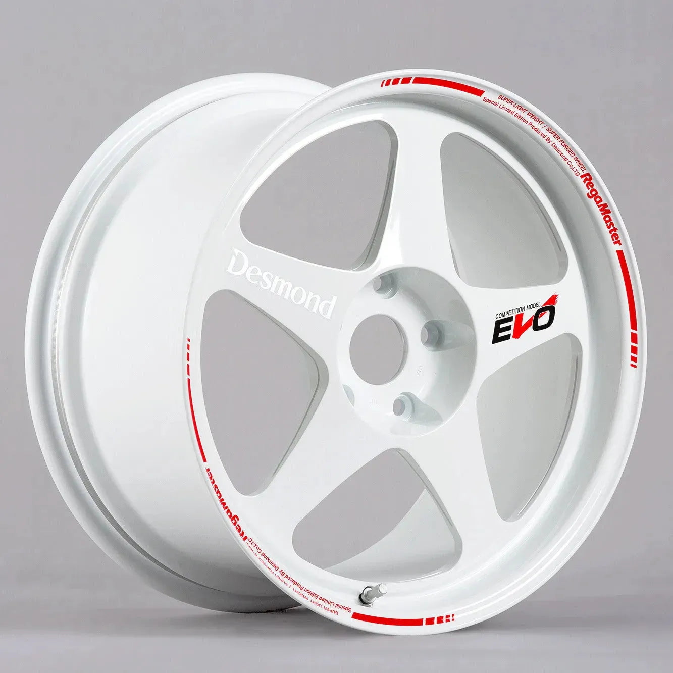 Desmond Regamaster EVO II Tarmac 18x9.5 +38 5x120 White – WheelFlip
