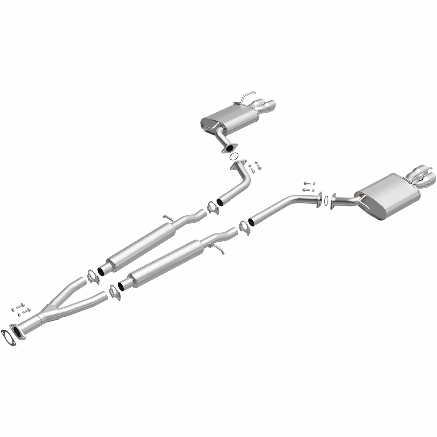 BRExhaust 2006-2008 INFINITI M35 3.5L Direct-Fit Replacement Exhaust System