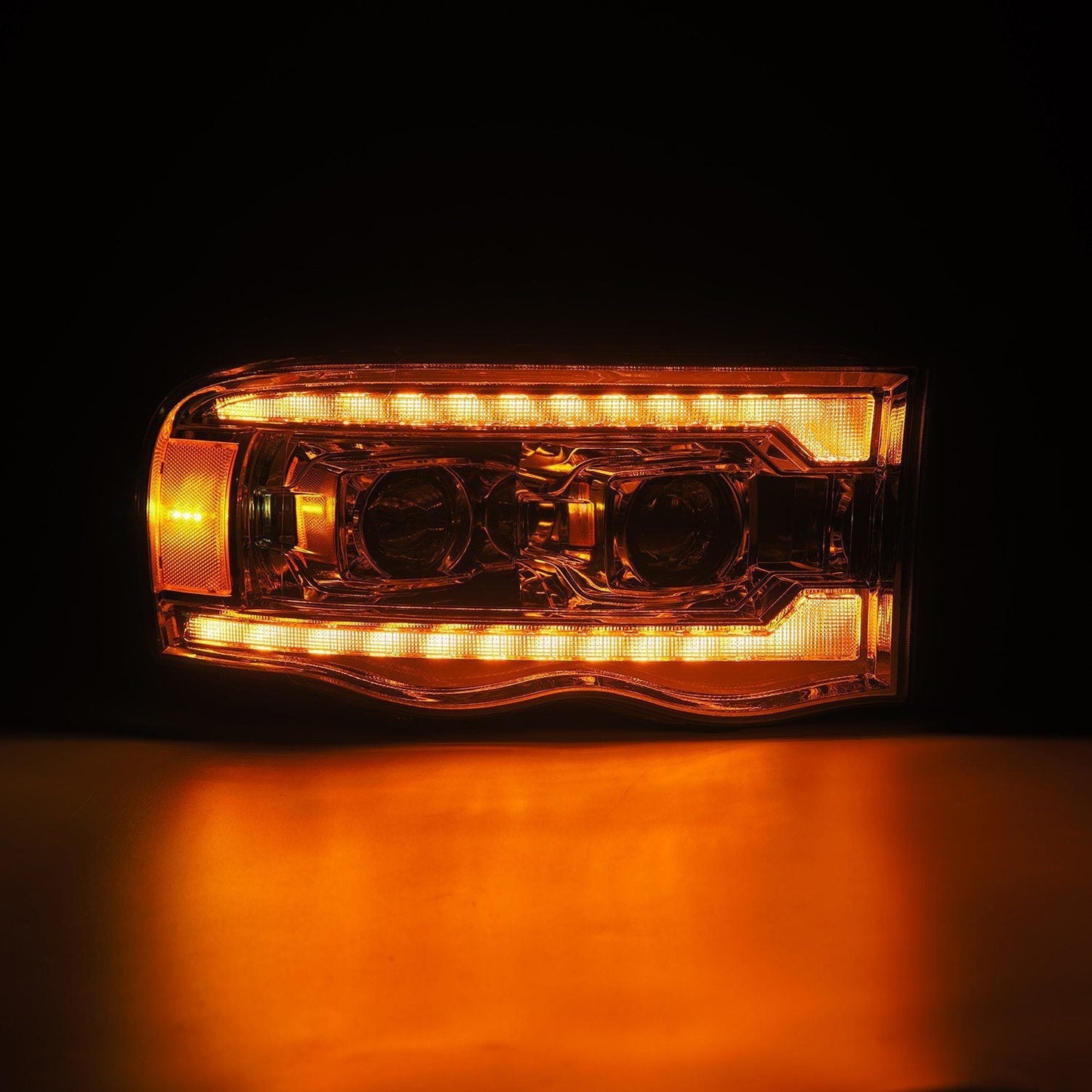 AlphaRex 02-05 Dodge Ram LUXX-Series LED Projector Headlights Chrome