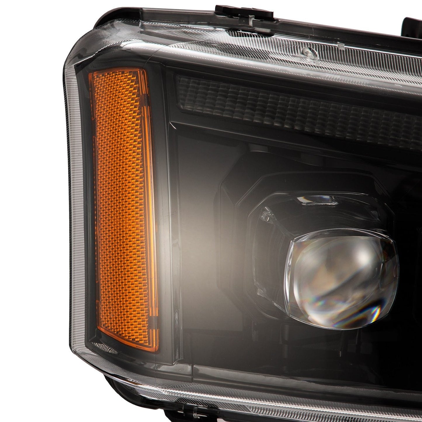 AlphaRex 03-06 Chevrolet Silverado/02-06 Avalanche (without body cladding) NOVA-Series LED Projector Headlights Alpha-Black