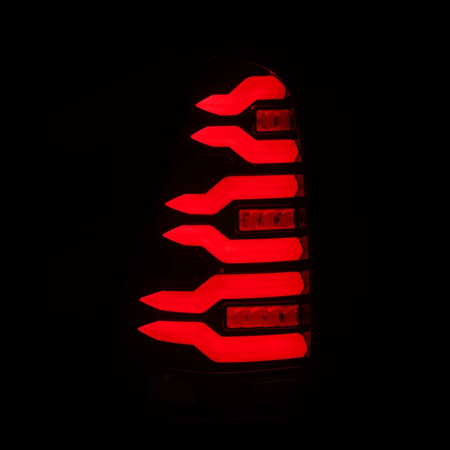 AlphaRex 03-09 Toyota 4Runner LUXX-Series LED Tail Lights Black Red