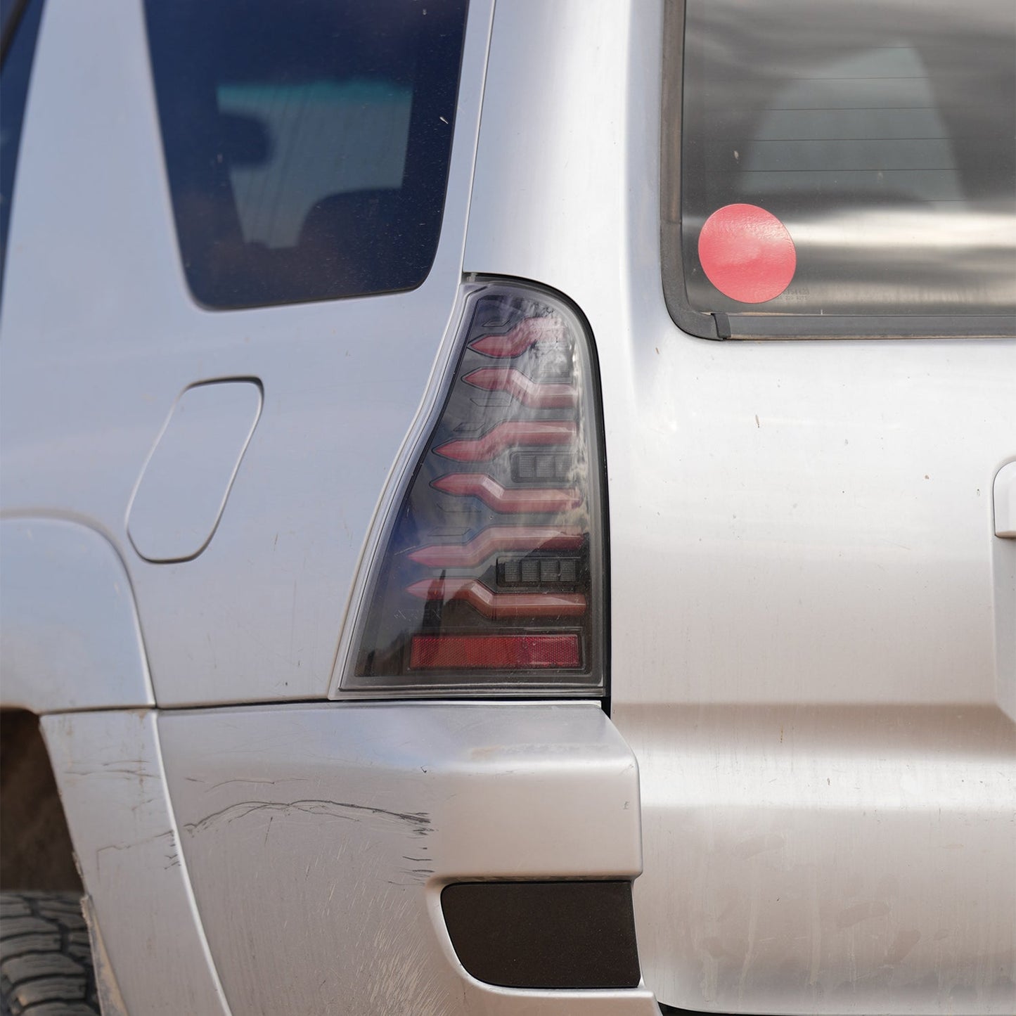 AlphaRex 03-09 Toyota 4Runner LUXX-Series LED Tail Lights Black Red