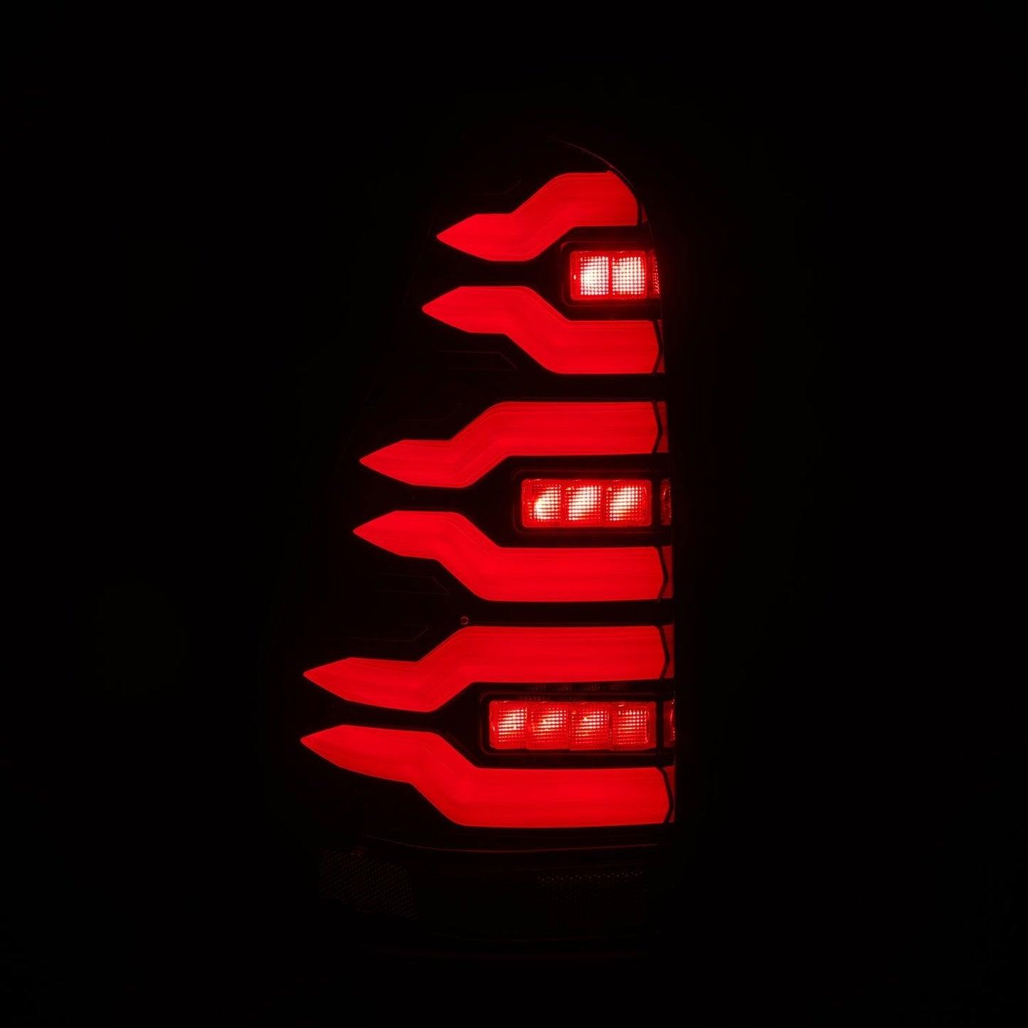 AlphaRex 03-09 Toyota 4Runner LUXX-Series LED Tail Lights Black Red