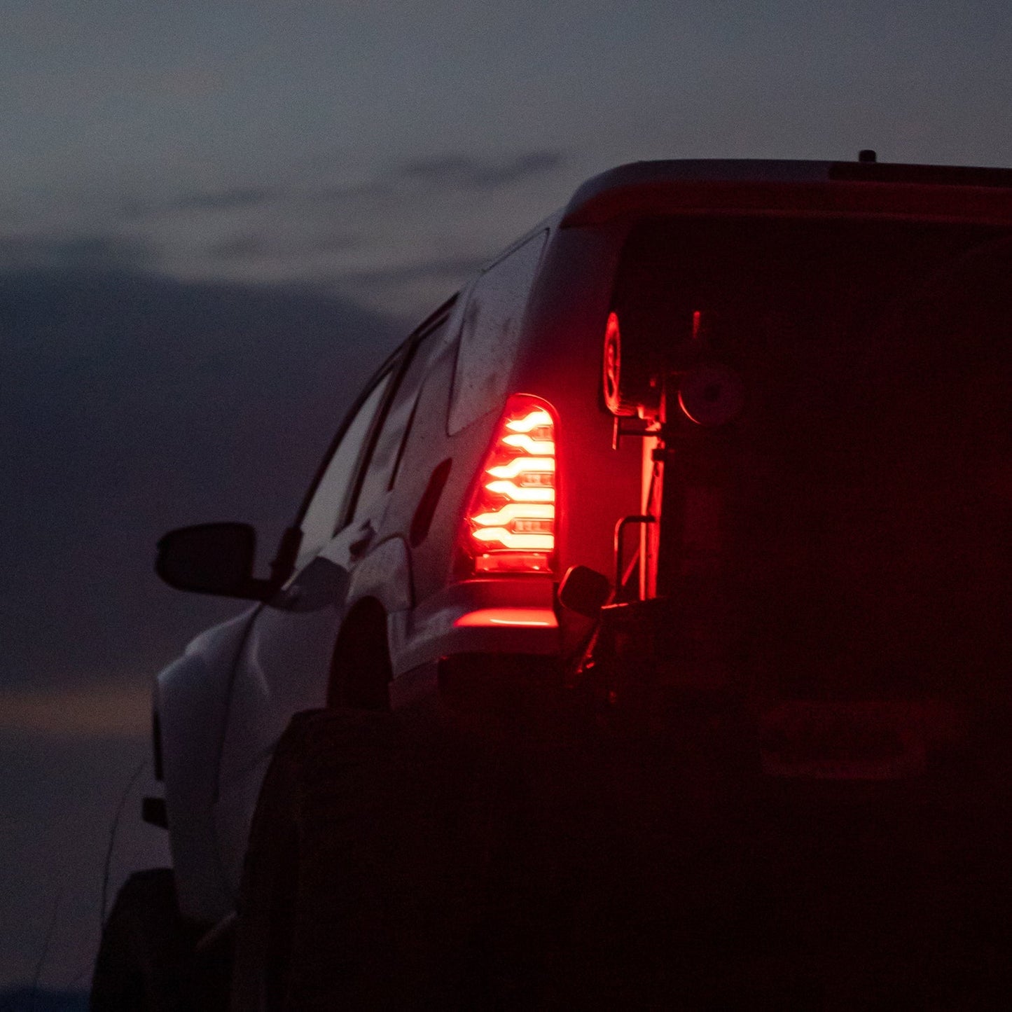 AlphaRex 03-09 Toyota 4Runner LUXX-Series LED Tail Lights Black Red