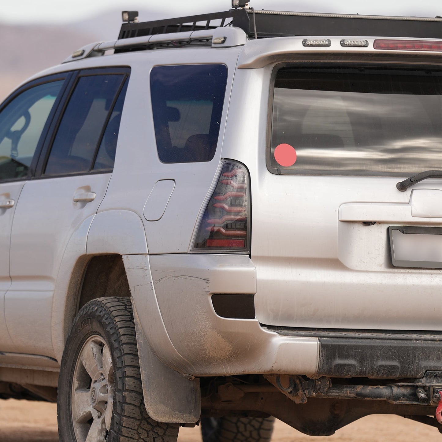 AlphaRex 03-09 Toyota 4Runner LUXX-Series LED Tail Lights Black Red