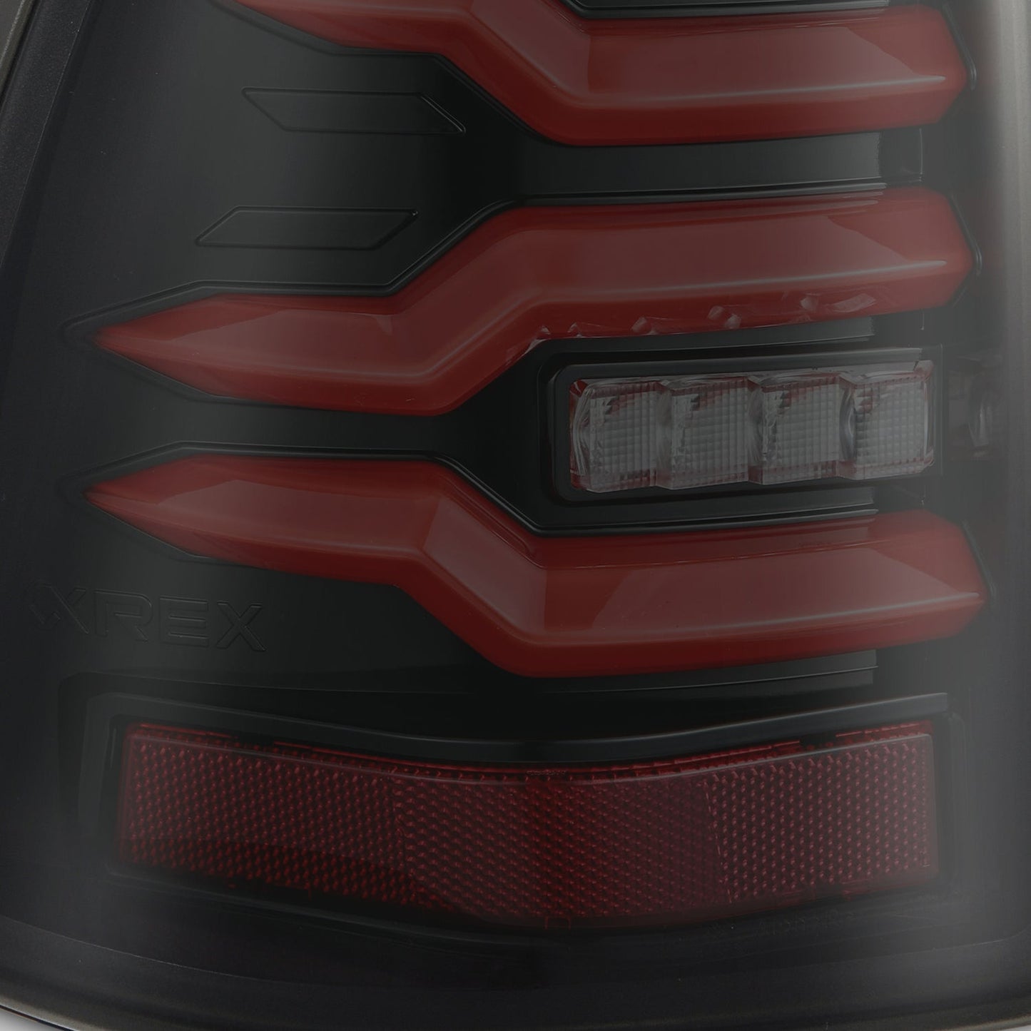 AlphaRex 03-09 Toyota 4Runner LUXX-Series LED Tail Lights Black Red