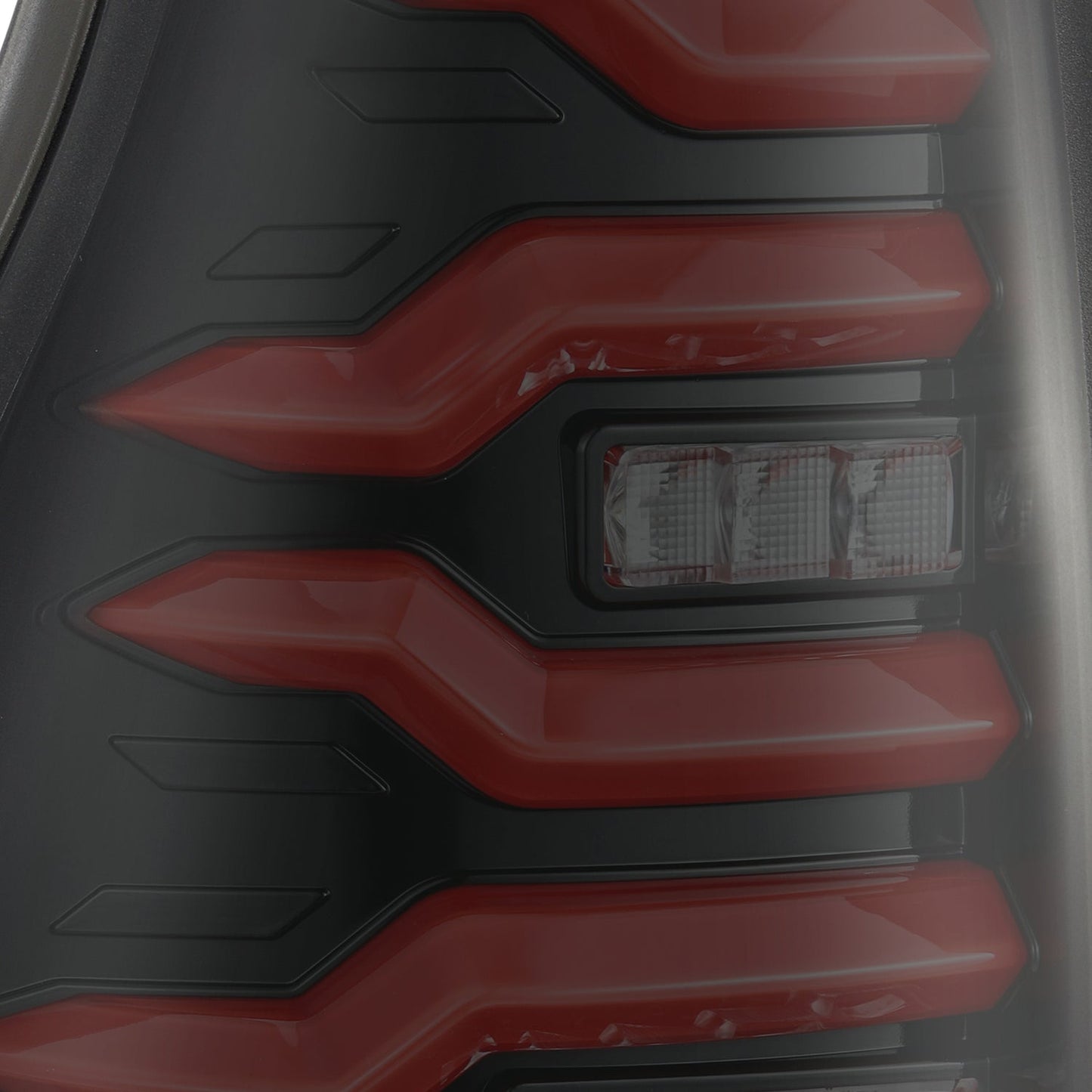 AlphaRex 03-09 Toyota 4Runner LUXX-Series LED Tail Lights Black Red