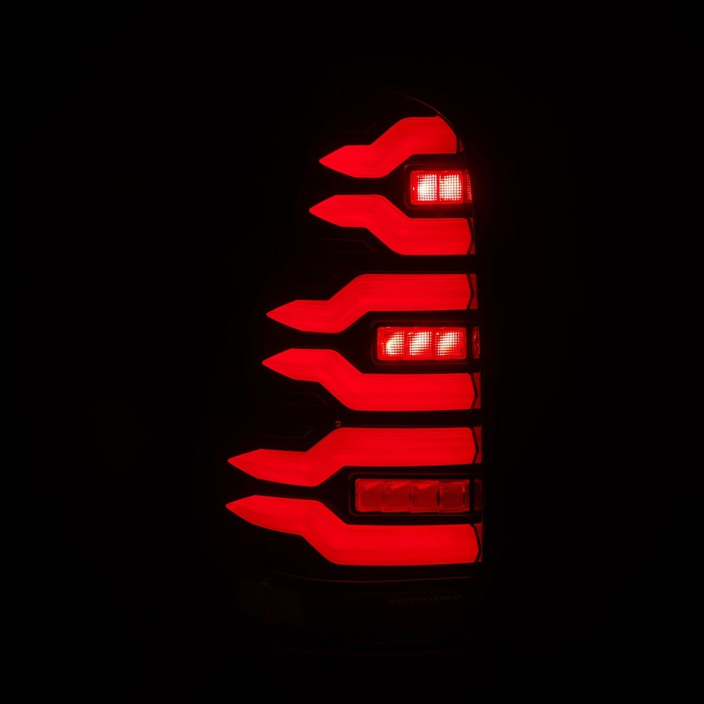 AlphaRex 03-09 Toyota 4Runner LUXX-Series LED Tail Lights Black Red
