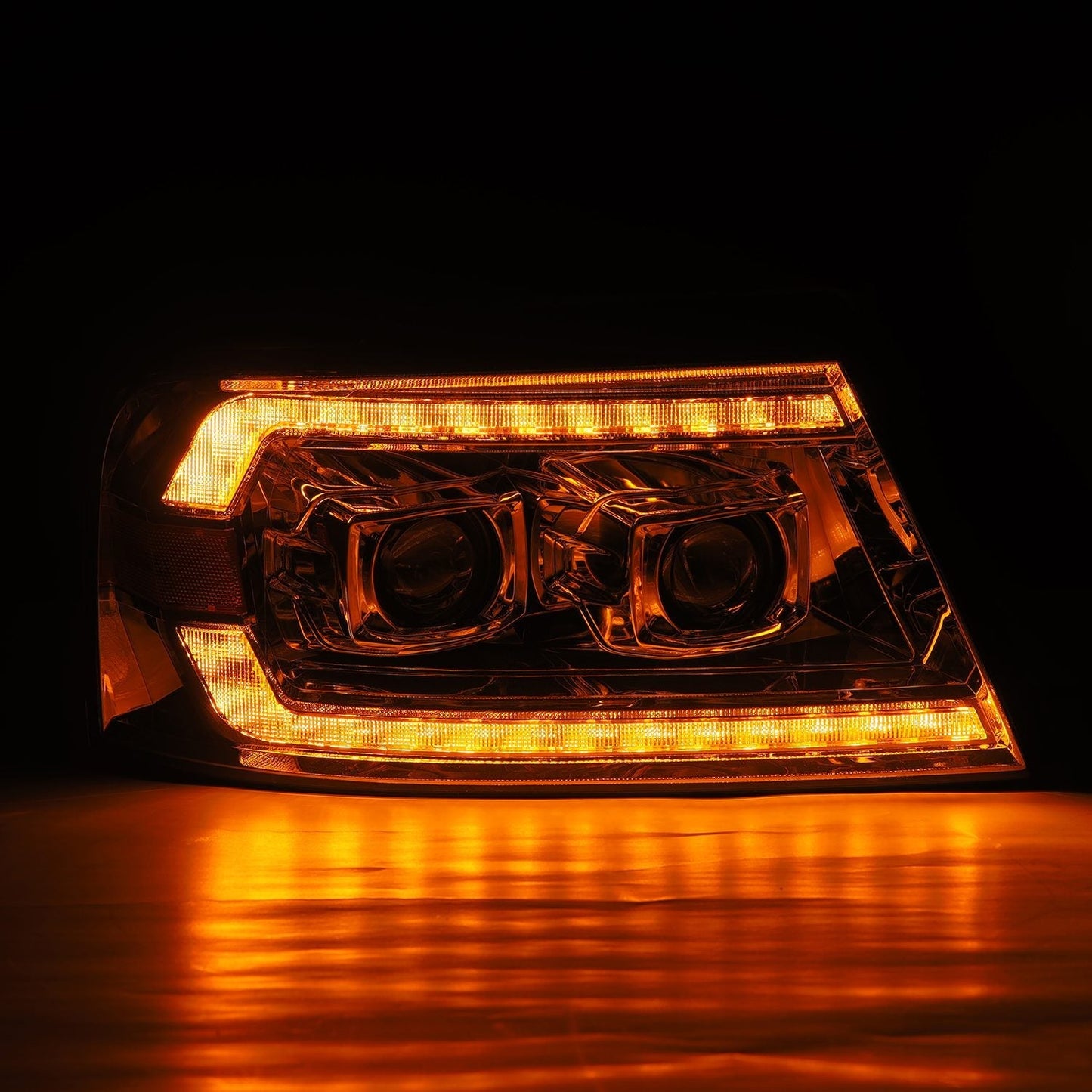 AlphaRex 04-08 Ford F150 / 06-08 Lincoln Mark LT PRO-Series Halogen Projector Headlights Chrome