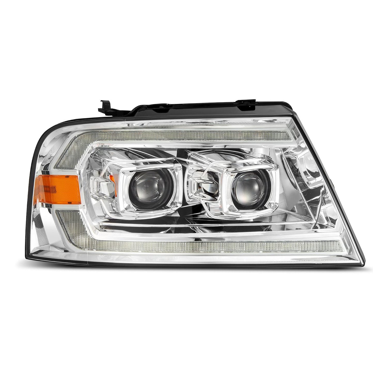 AlphaRex 04-08 Ford F150 / 06-08 Lincoln Mark LT PRO-Series Halogen Projector Headlights Chrome