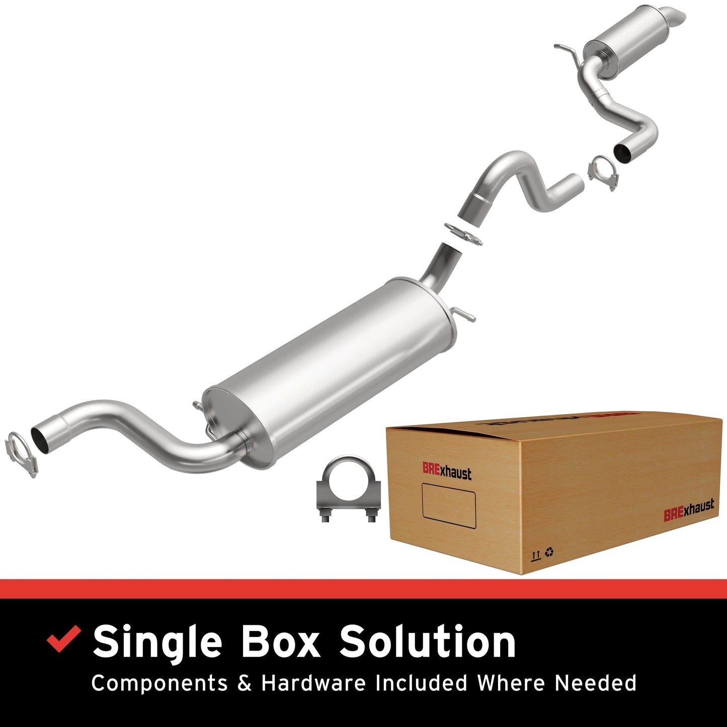 BRExhaust Direct-Fit Replacement Exhaust System 106-0024