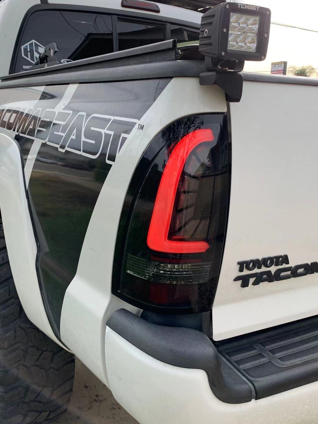 AlphaRex 05-15 Toyota Tacoma PRO-Series LED Tail Lights Jet Black