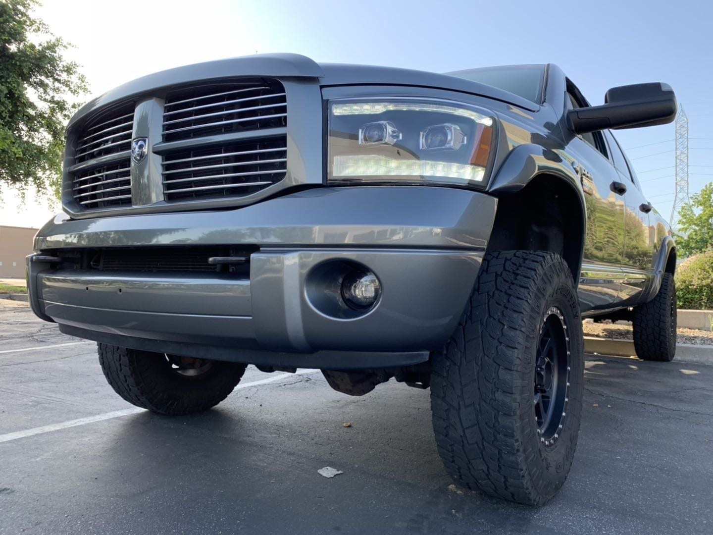 AlphaRex 06-08 Dodge Ram LUXX-Series LED Projector Headlights Alpha-Black
