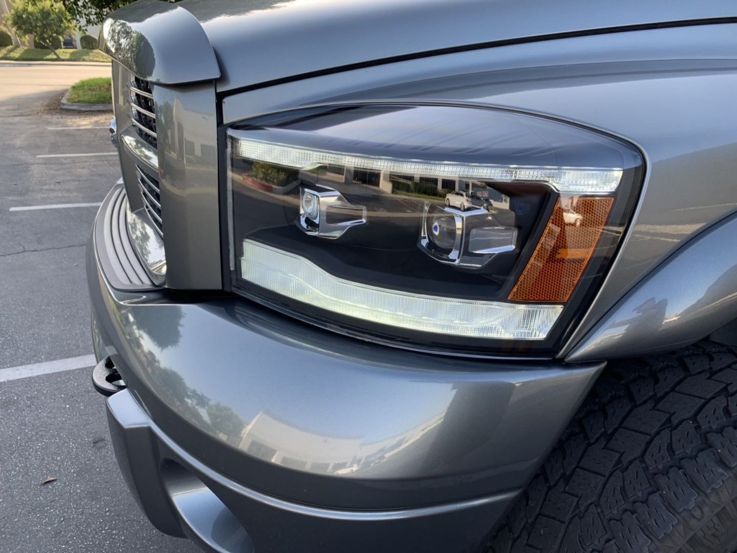 AlphaRex 06-08 Dodge Ram LUXX-Series LED Projector Headlights Alpha-Black