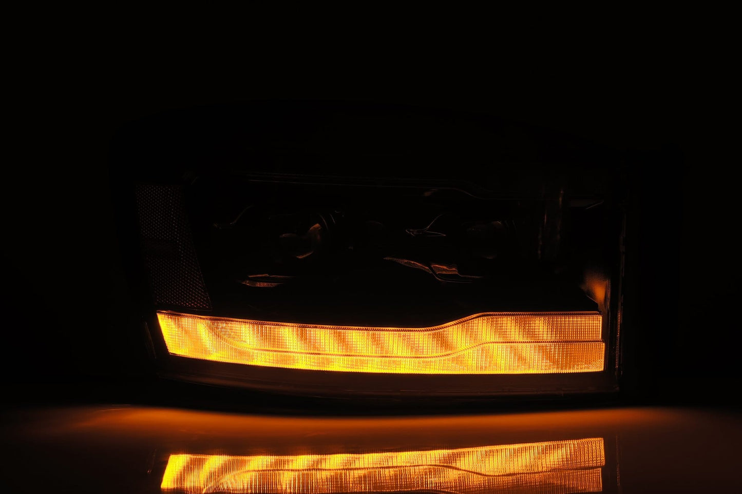 AlphaRex 06-08 Dodge Ram LUXX-Series LED Projector Headlights Alpha-Black