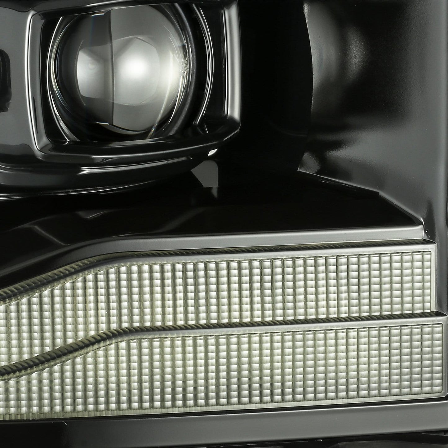 AlphaRex 06-08 Dodge Ram LUXX-Series LED Projector Headlights Alpha-Black