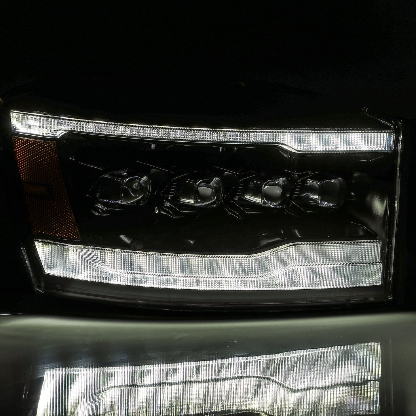AlphaRex 06-08 Dodge Ram NOVA-Series LED Projector Headlights Alpha-Black