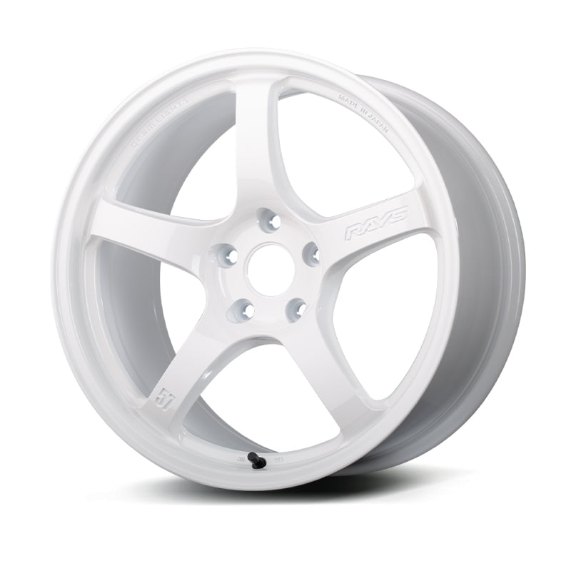 Gram Lights 57CR 18x9.5 +38 5x100 Ceramic White Pearl-WheelFlip