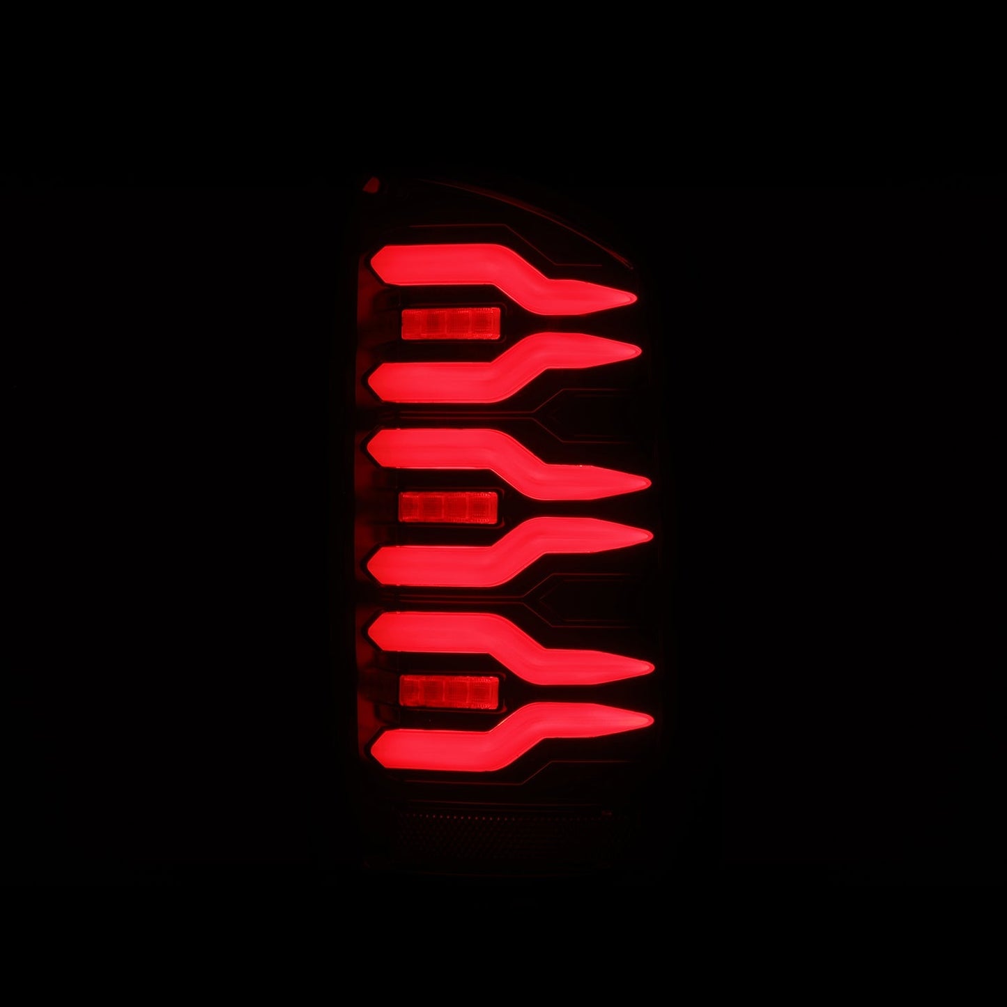 AlphaRex 07-08 Dodge Ram 1500/07-09 Dodge Ram 2500/3500 Truck LUXX-Series LED Tail Lights Black Red