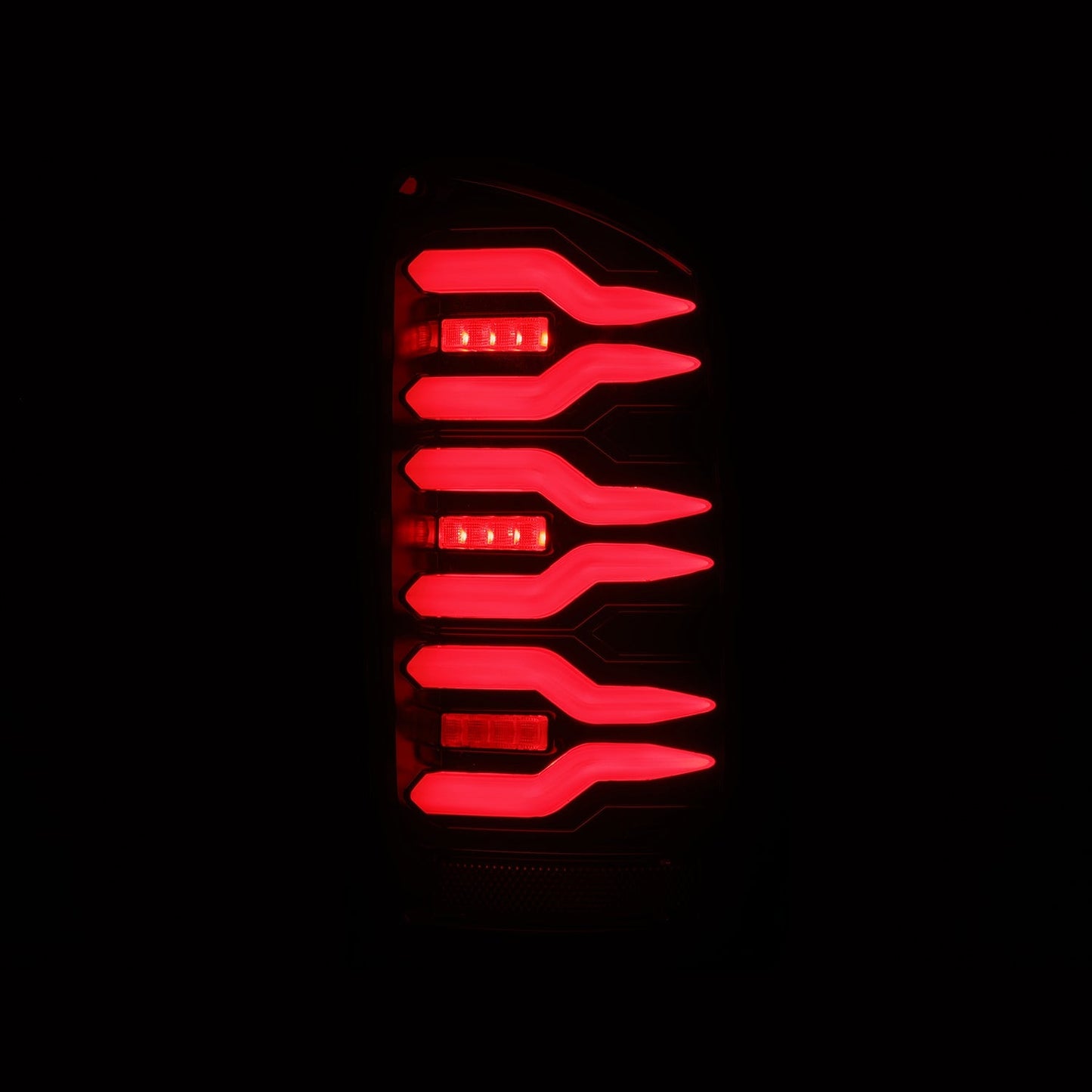 AlphaRex 07-08 Dodge Ram 1500/07-09 Dodge Ram 2500/3500 Truck LUXX-Series LED Tail Lights Black Red