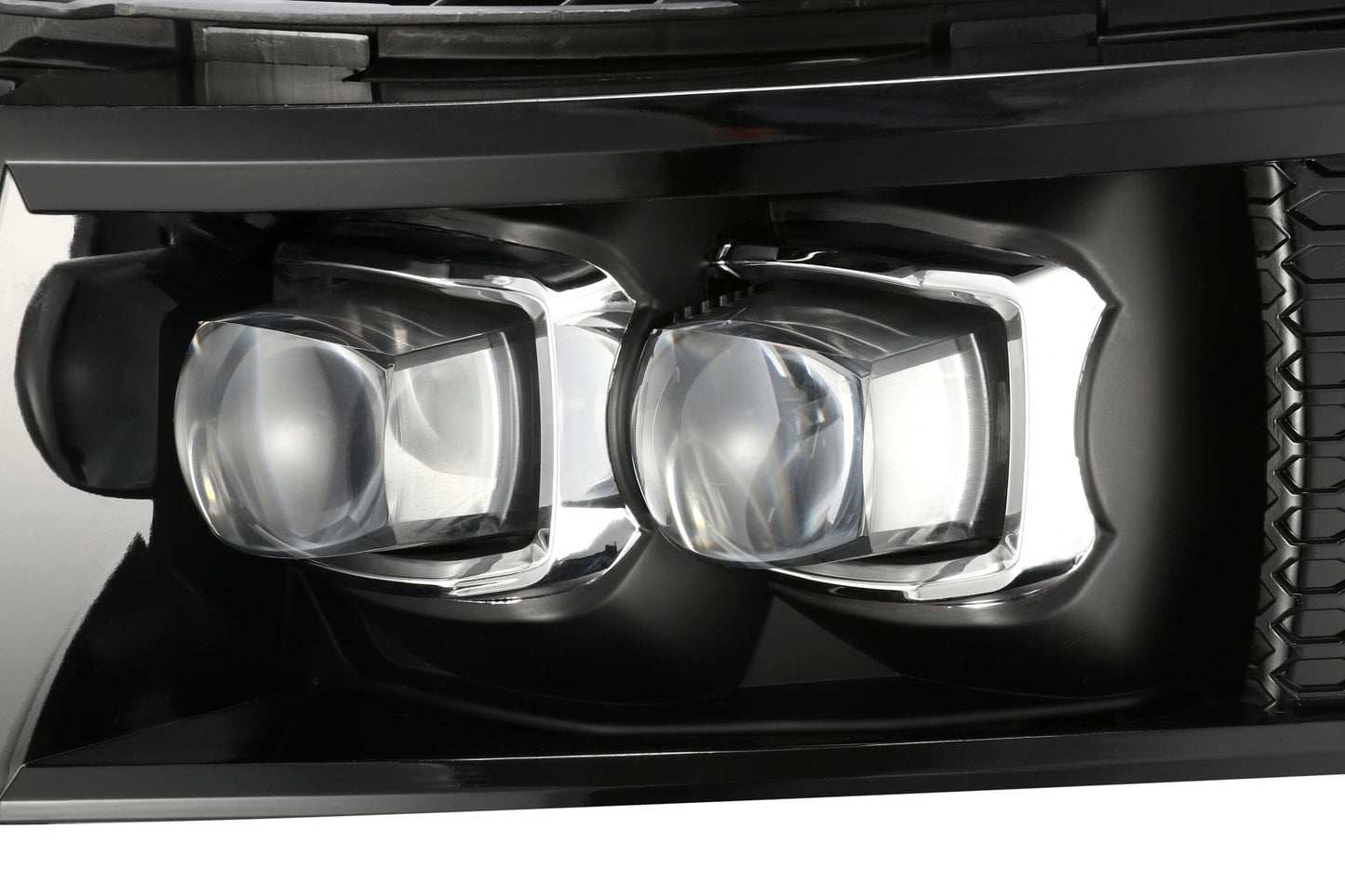 AlphaRex 07-13 Chevrolet Silverado NOVA-Series LED Projector Headlights Jet Black