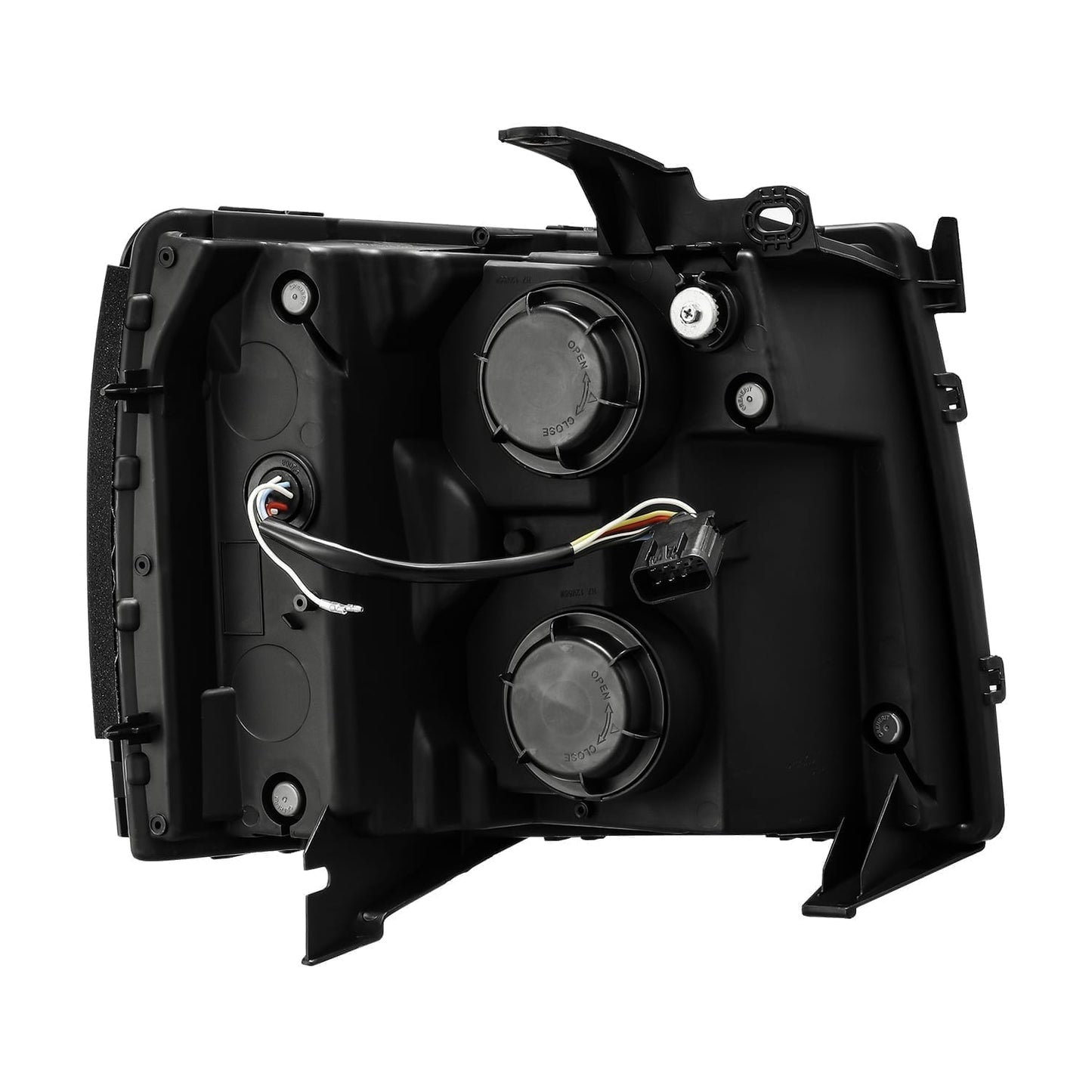 AlphaRex 07-13 Chevrolet Silverado PRO-Series Halogen Projector Headlights Black