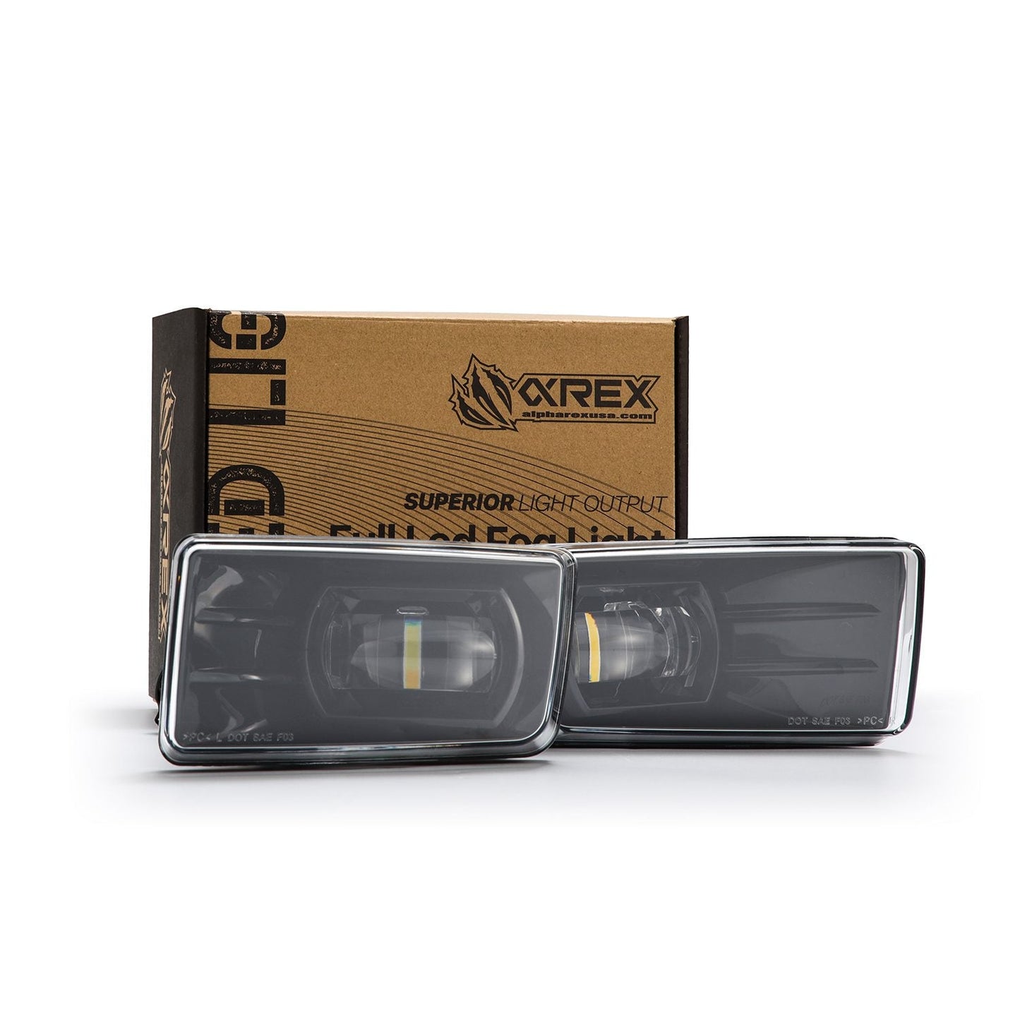 AlphaRex 07-13 Chevrolet Silverado/07-14 Tahoe/Avalanche/Suburban (4x4 package) DoubleTap Dual Color LED Projector Fog Lights