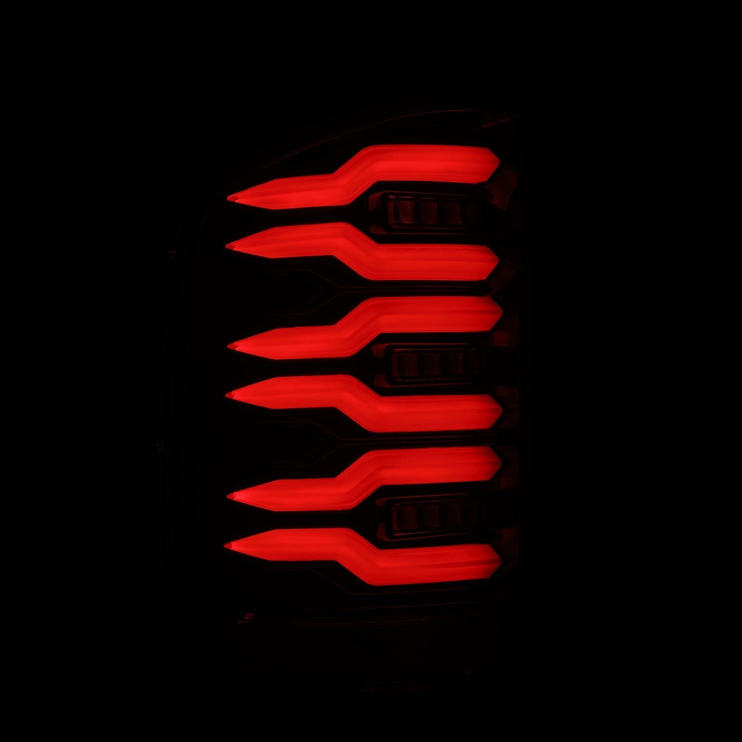 AlphaRex 07-13 Chevy Silverado LUXX-Series LED Tail Lights Alpha-Black