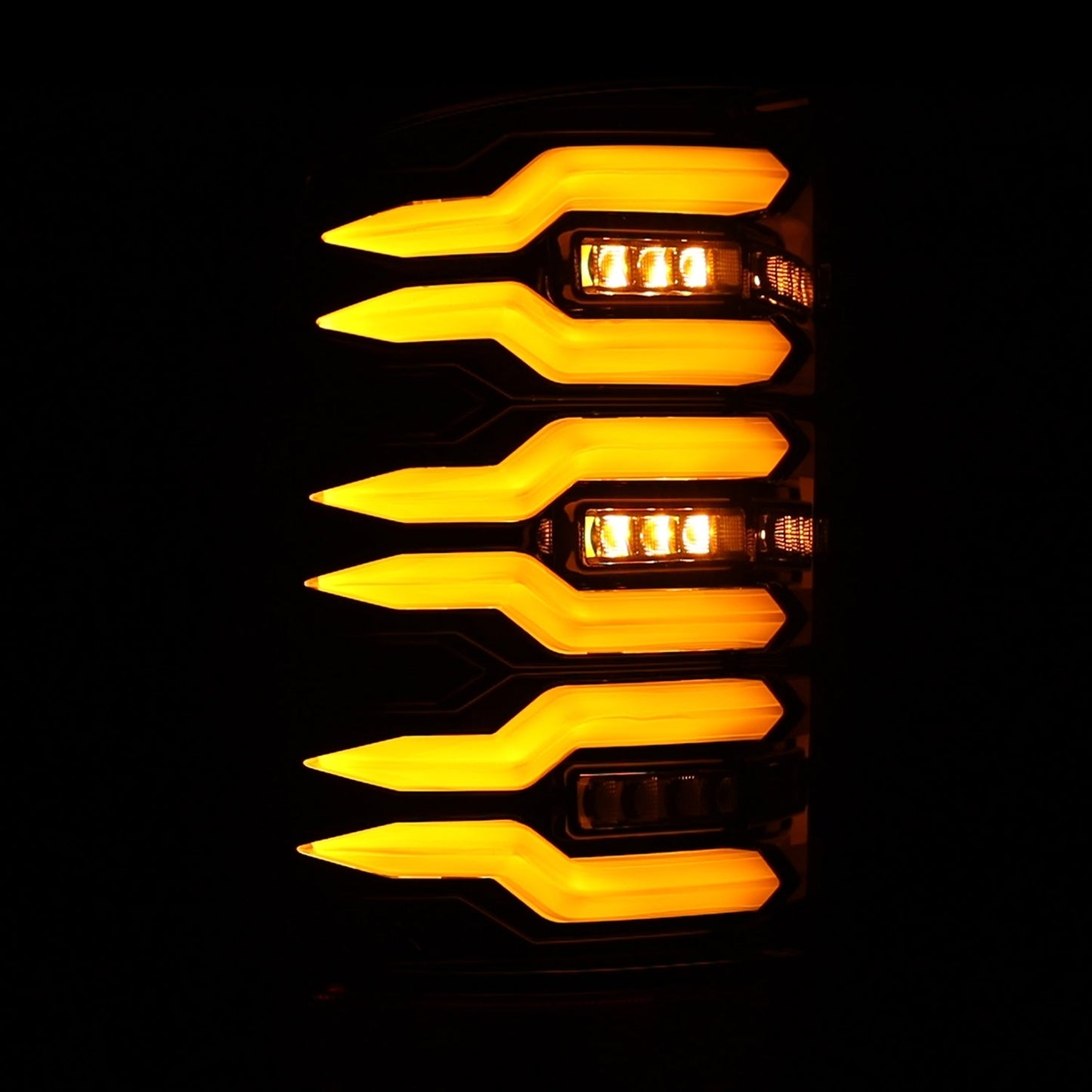 AlphaRex 07-13 GMC Sierra LUXX-Series LED Tail Lights Alpha-Black