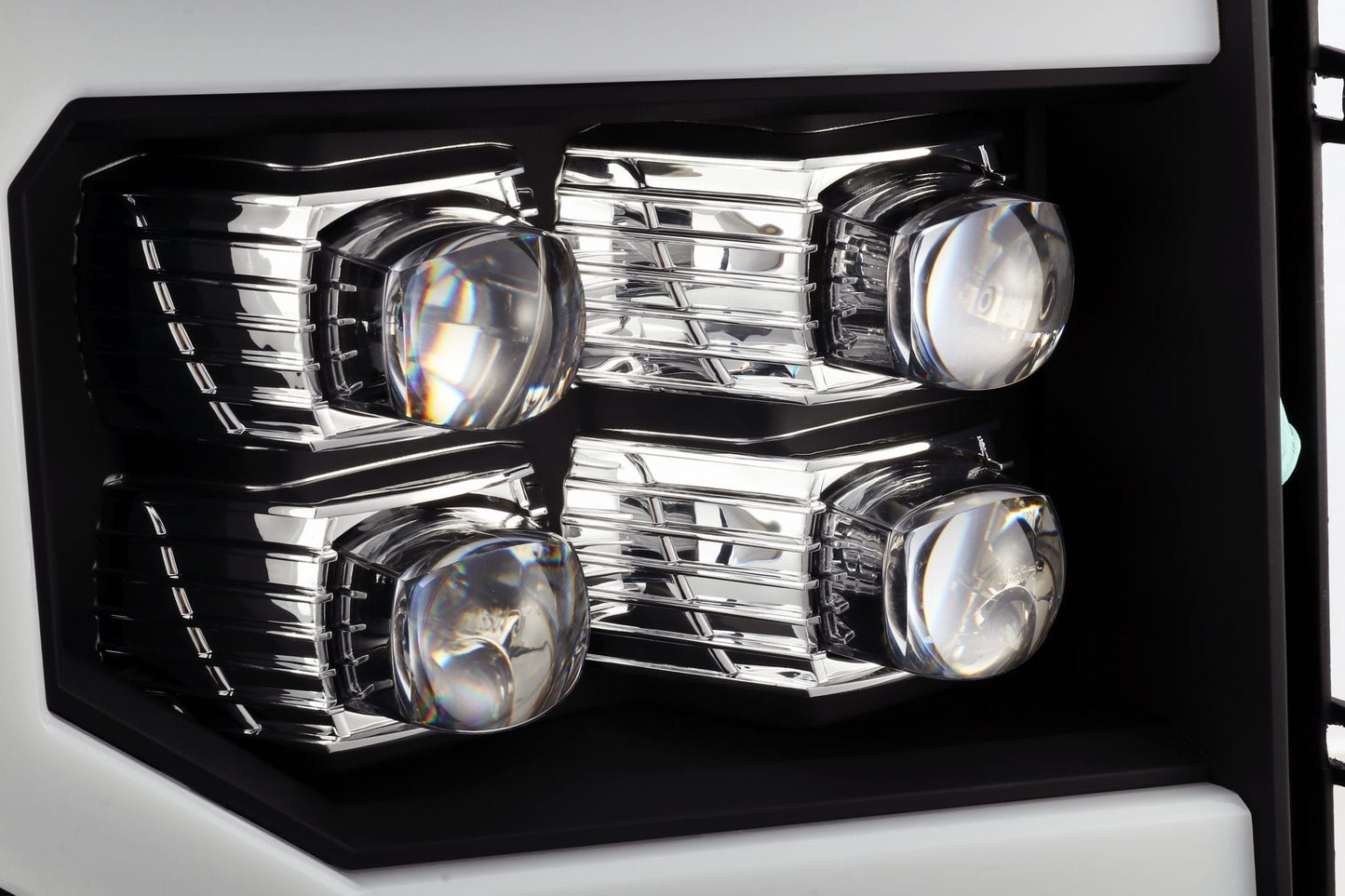 AlphaRex 07-13 GMC Sierra NOVA-Series LED Projector Headlights Black