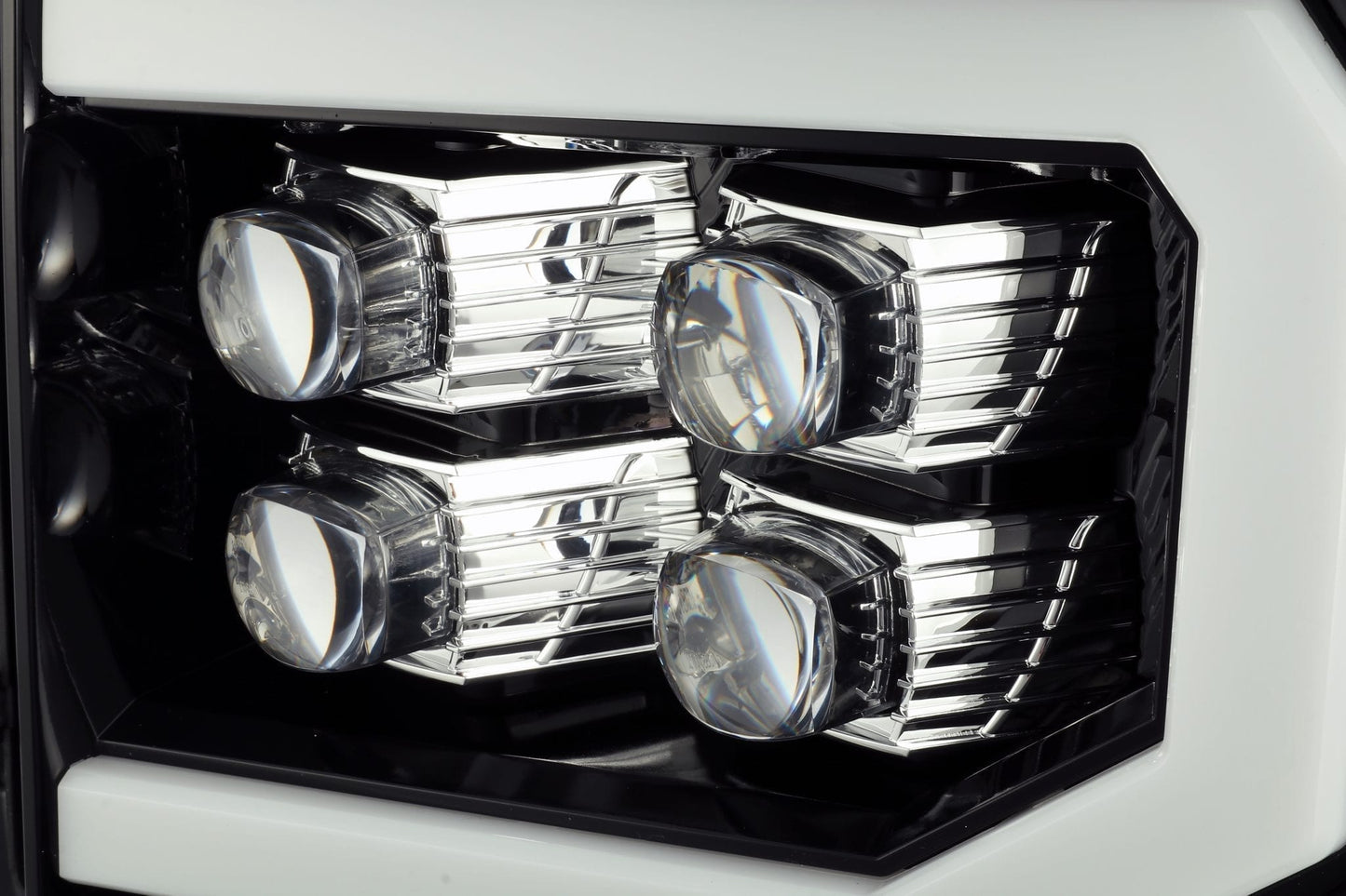 AlphaRex 07-13 GMC Sierra NOVA-Series LED Projector Headlights Jet Black