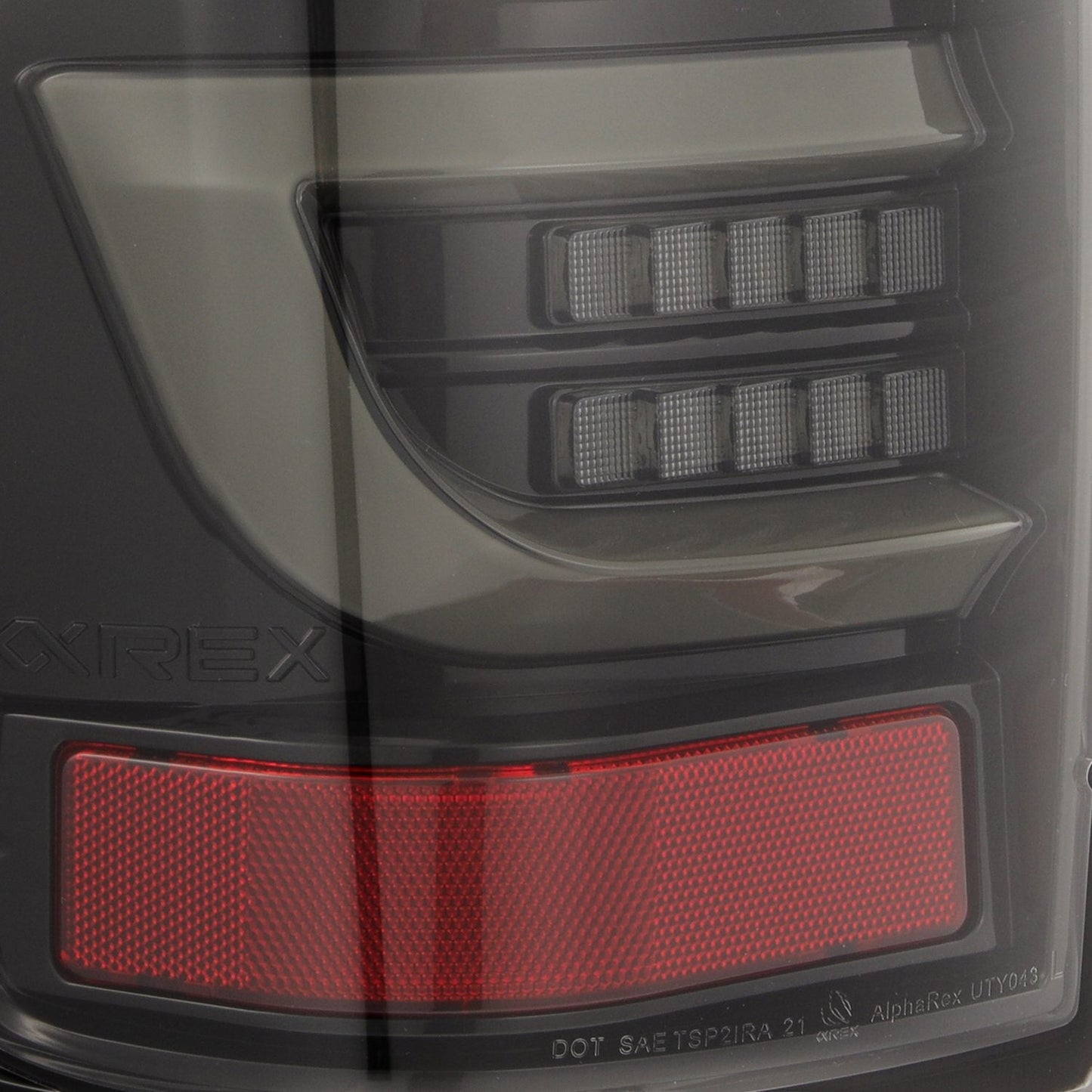AlphaRex 07-13 Toyota Tundra LUXX-Series LED Tail Lights Alpha-Black