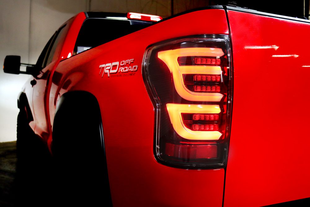 AlphaRex 07-13 Toyota Tundra LUXX-Series LED Tail Lights Alpha-Black