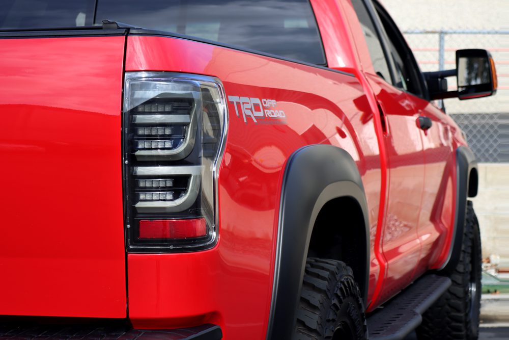 AlphaRex 07-13 Toyota Tundra LUXX-Series LED Tail Lights Black