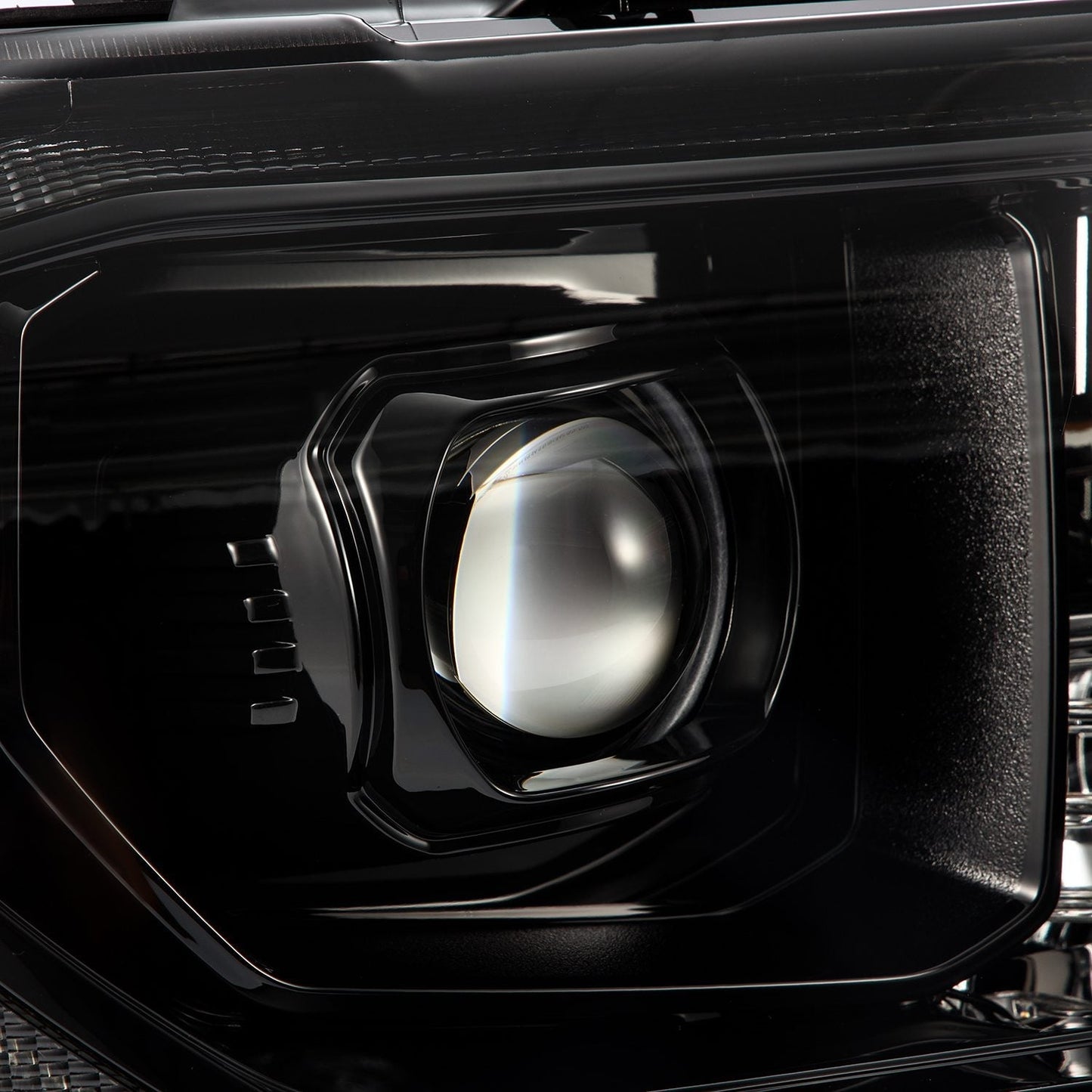 AlphaRex 07-13 Toyota Tundra/08-17 Toyota Sequoia MK II LUXX-Series LED Projector Headlights Alpha-Black (With Level Adjuster)