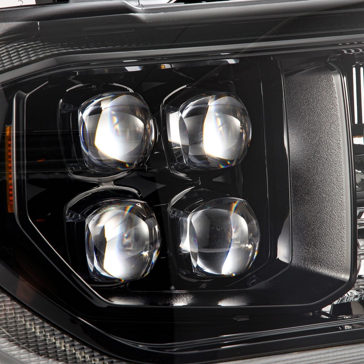 AlphaRex 07-13 Toyota Tundra/08-17 Toyota Sequoia MK II NOVA-Series LED Projector Headlights Alpha-Black (With Level Adjuster)
