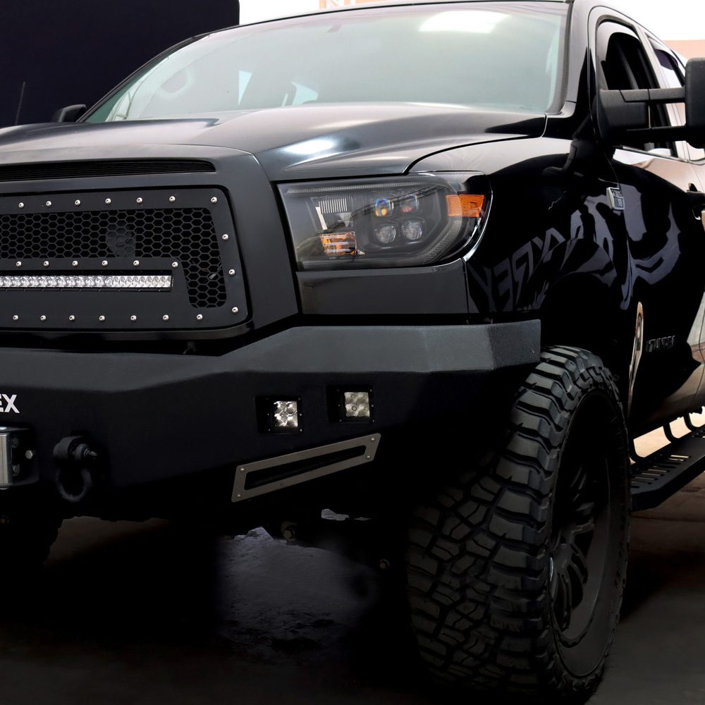 AlphaRex 07-13 Toyota Tundra/08-17 Toyota Sequoia MK II NOVA-Series LED Projector Headlights Alpha-Black (With Level Adjuster)