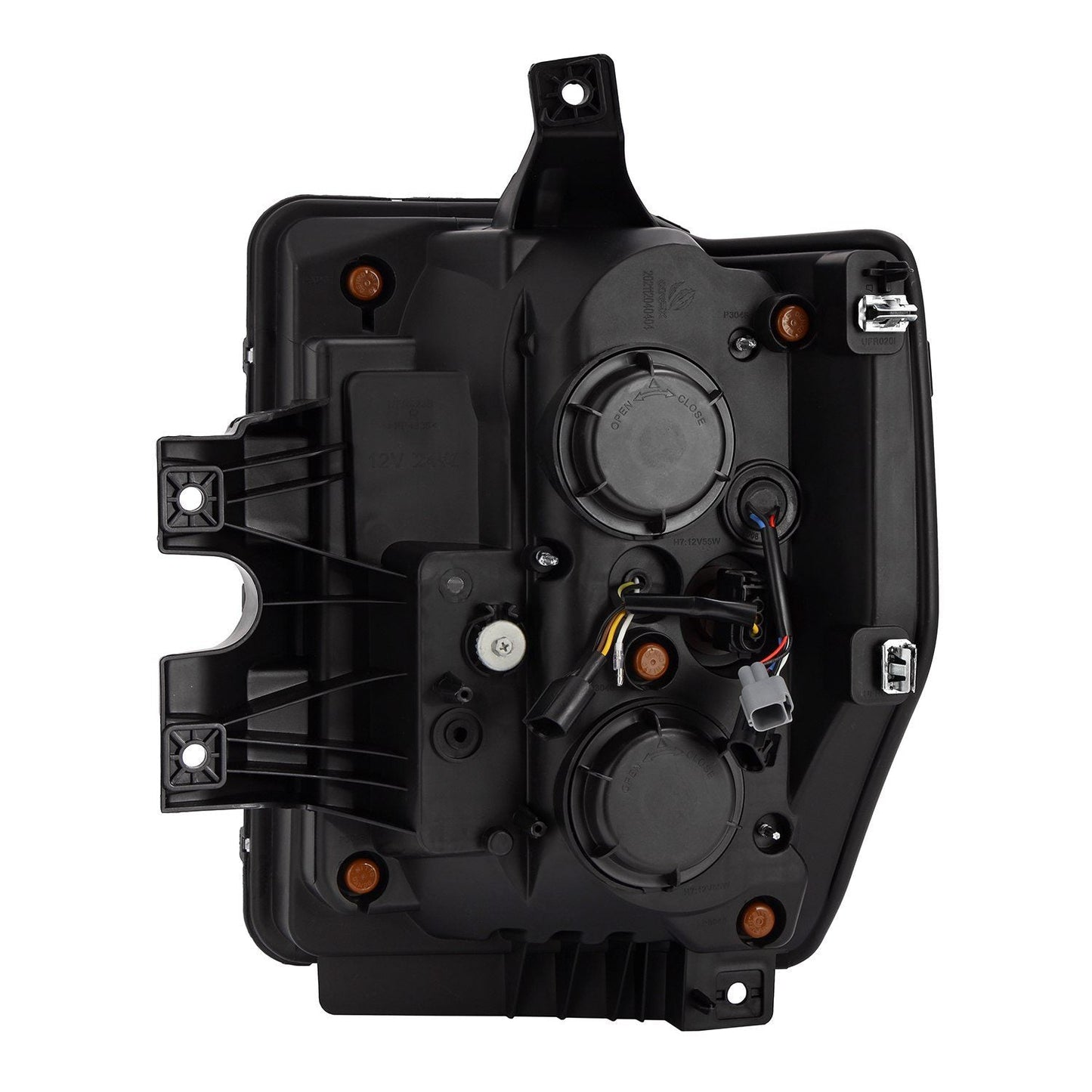 AlphaRex 08-10 Ford Super Duty/Excursion LUXX-Series LED Projector Headlights Alpha-Black