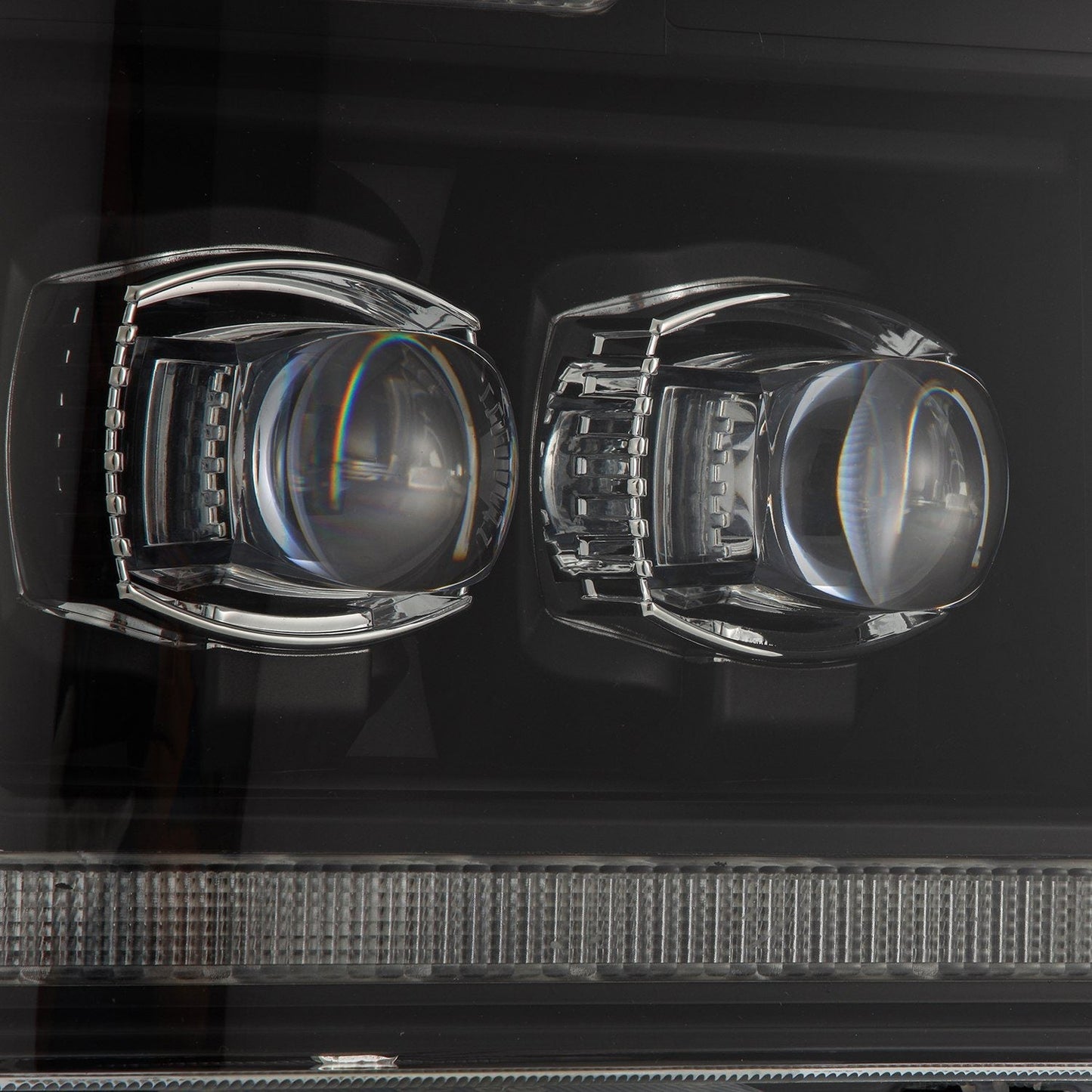 AlphaRex 08-10 Ford Super Duty/Excursion NOVA-Series LED Projector Headlights Black
