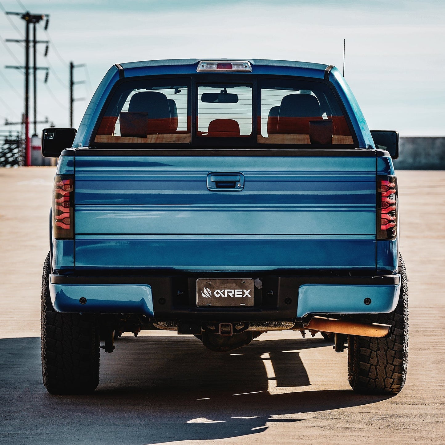 AlphaRex 09-14 Ford F150 LUXX-Series LED Tail Lights Alpha-Black