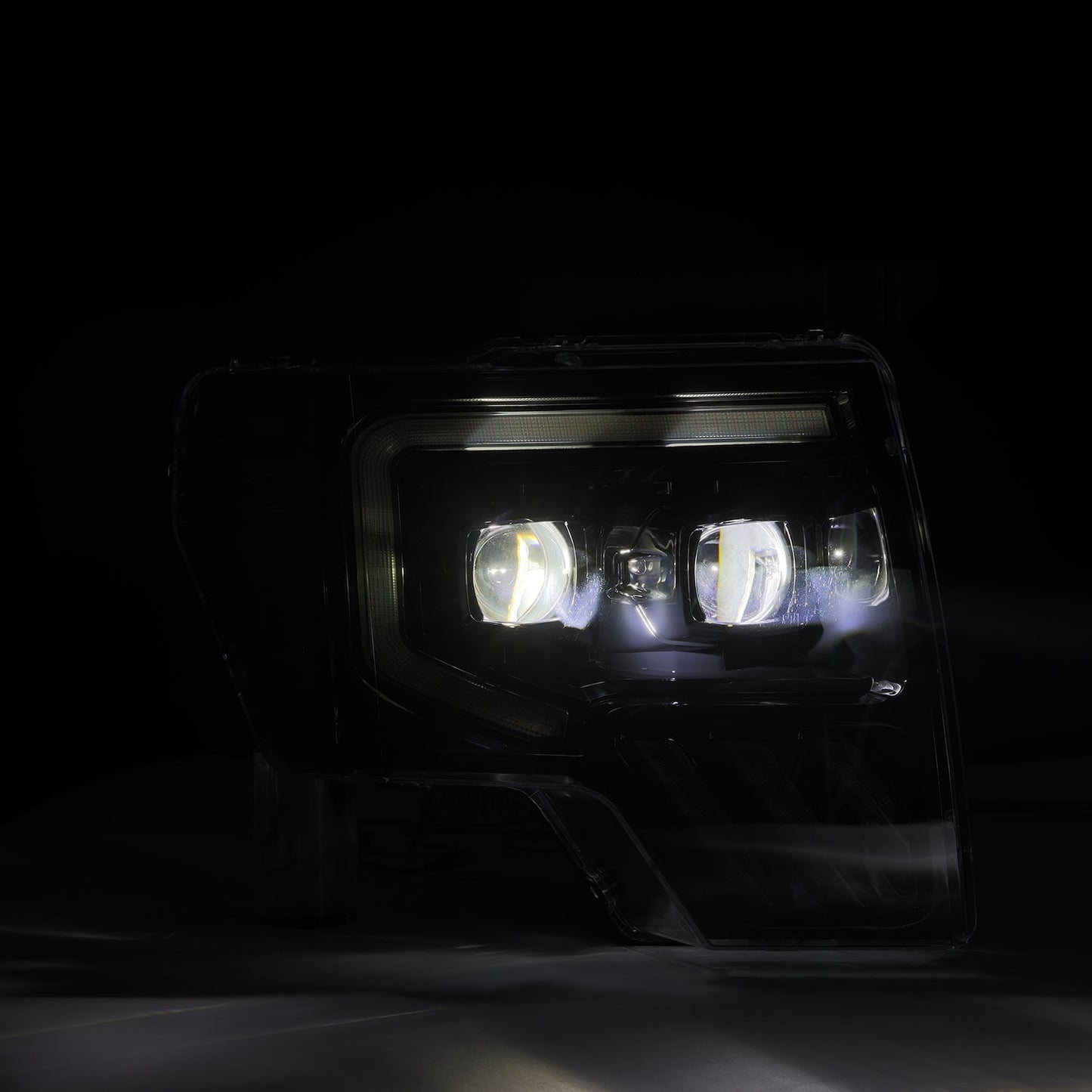 AlphaRex 09-14 Ford F150 MKII LUXX-Series LED Projector Headlights Alpha-Black