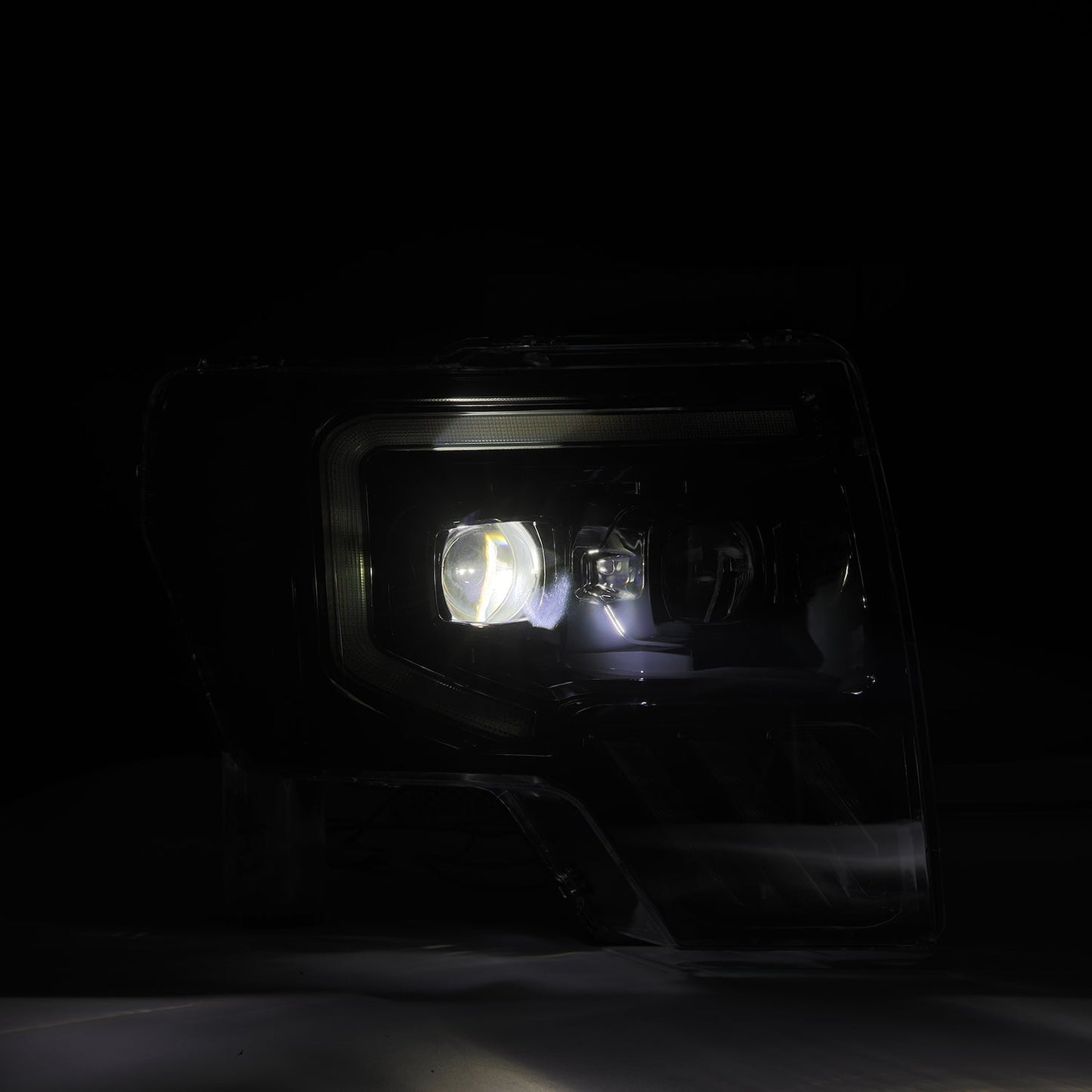 AlphaRex 09-14 Ford F150 MKII LUXX-Series LED Projector Headlights Alpha-Black