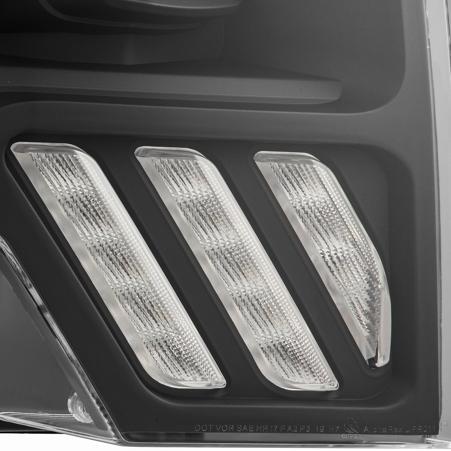 AlphaRex 09-14 Ford F150 MKII LUXX-Series LED Projector Headlights Black