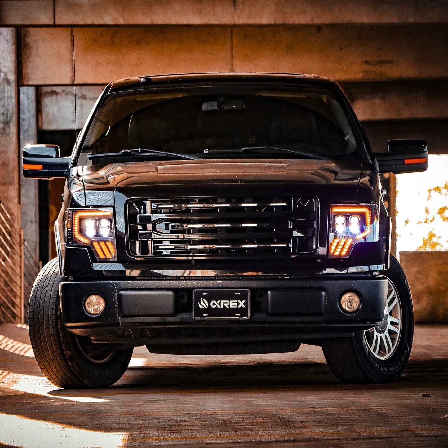 AlphaRex 09-14 Ford F150 MKII NOVA-Series LED Projector Headlights Alpha-Black