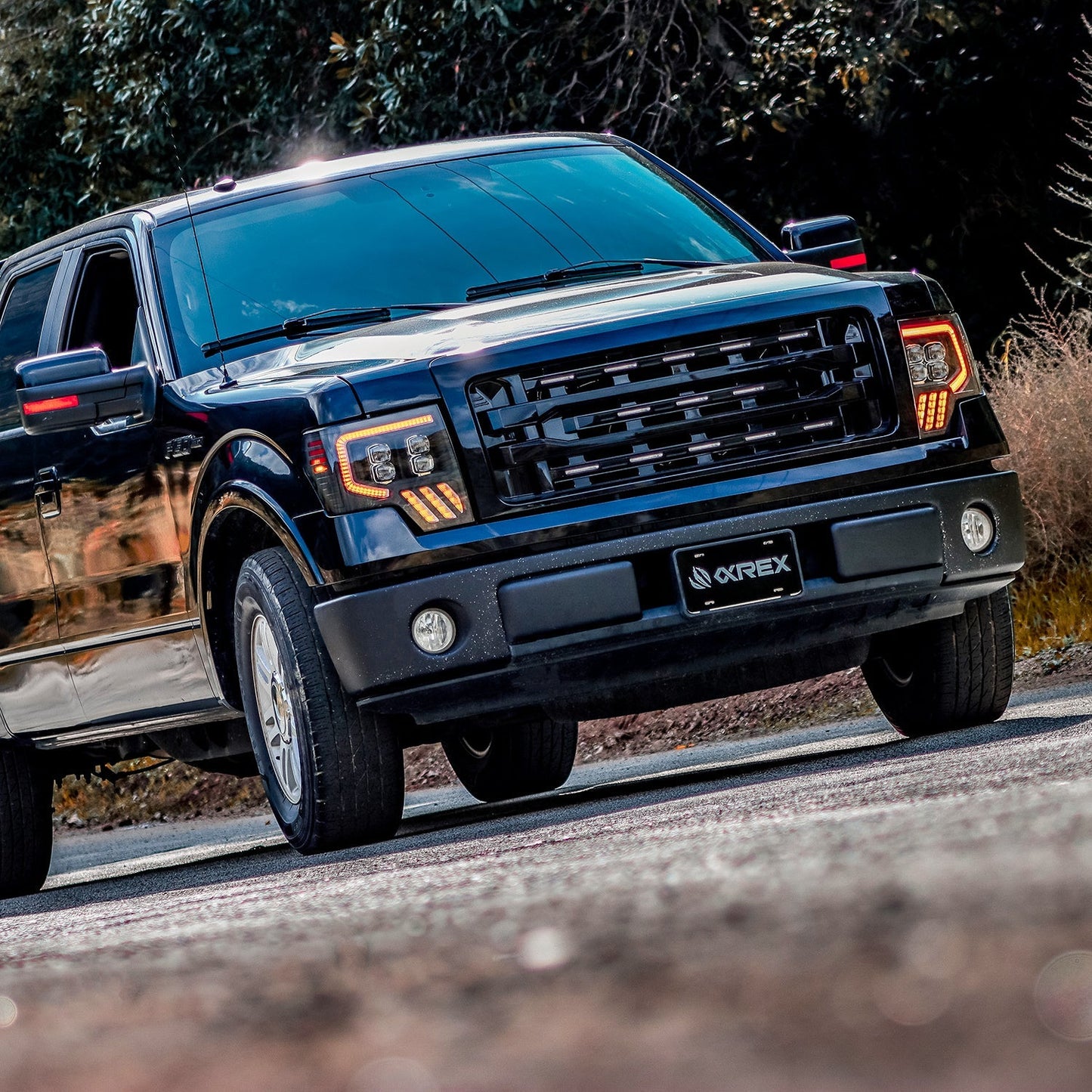 AlphaRex 09-14 Ford F150 MKII NOVA-Series LED Projector Headlights Alpha-Black